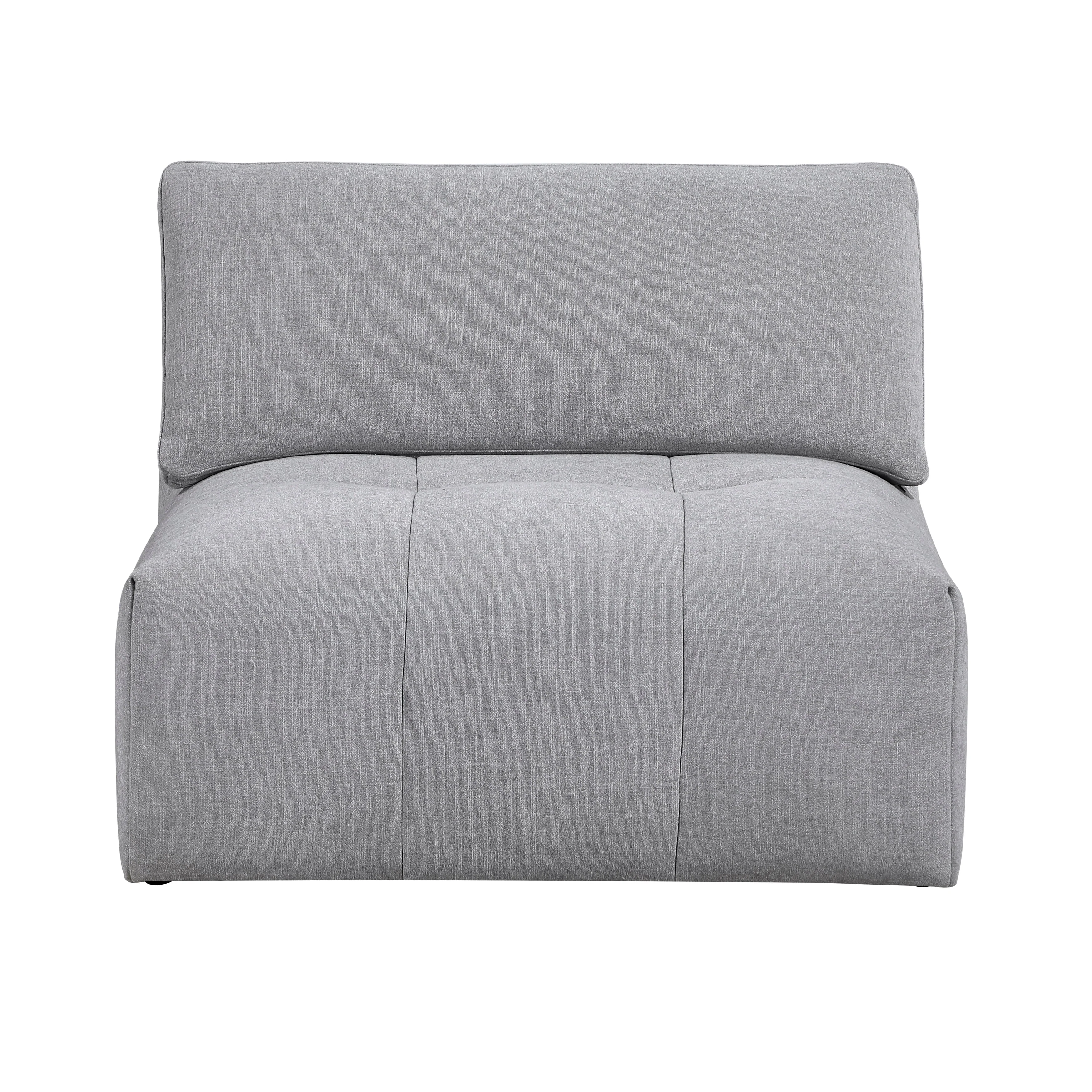 Tidal Gray 6-Piece Modular Sectional with Two Ottomans - Image 8
