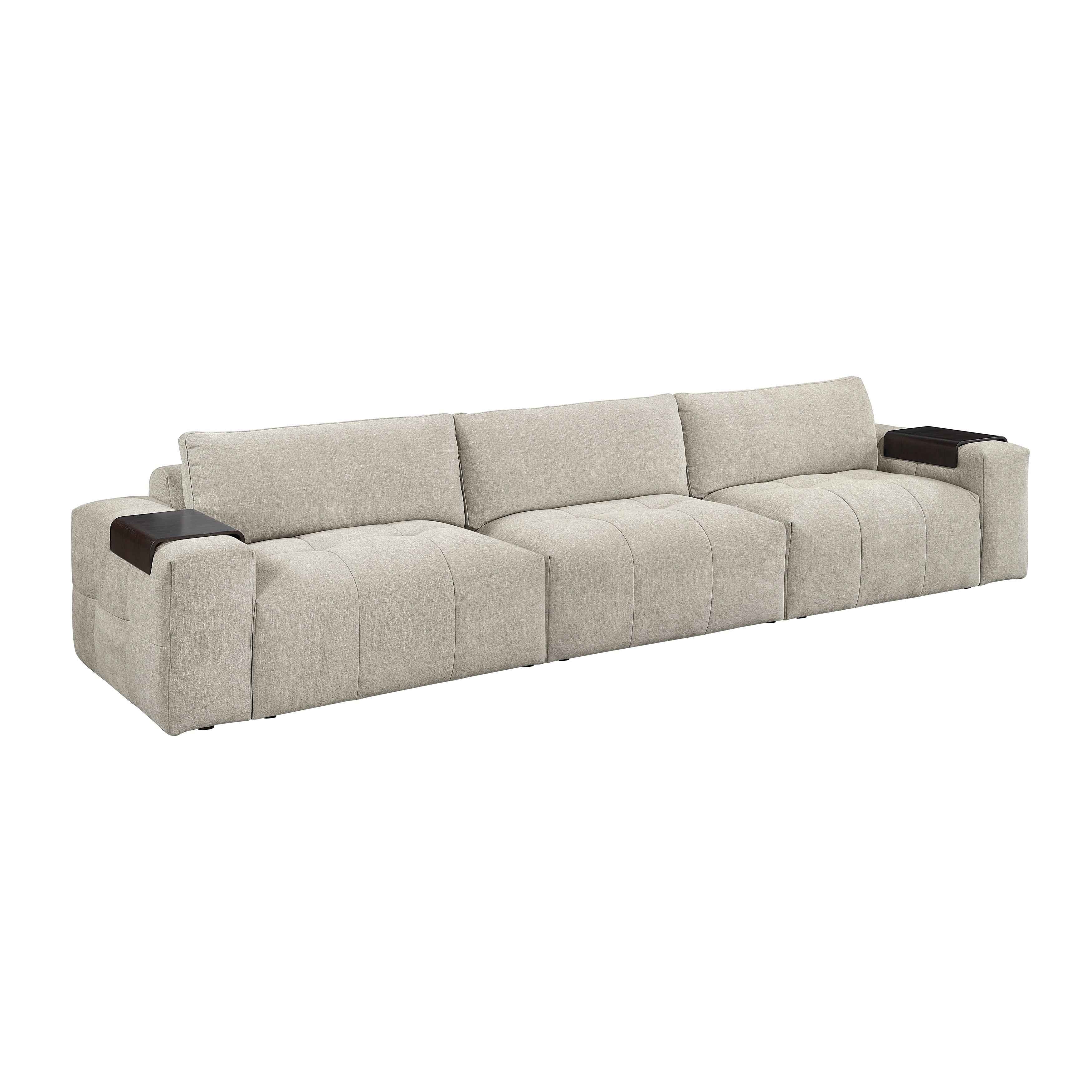 Tidal Taupe Modular Loveseat - Image 16