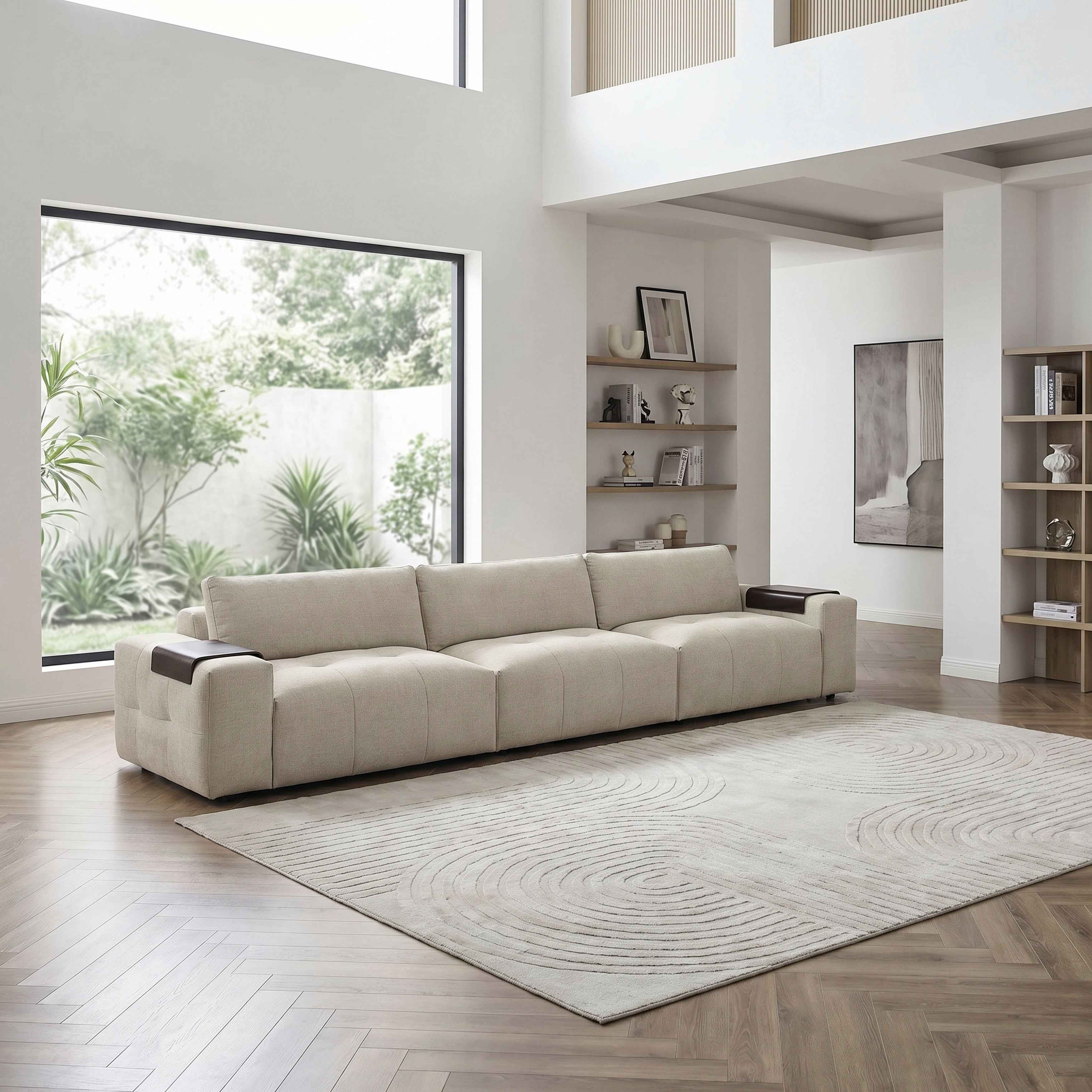 Tidal Taupe Modular Loveseat - Image 24