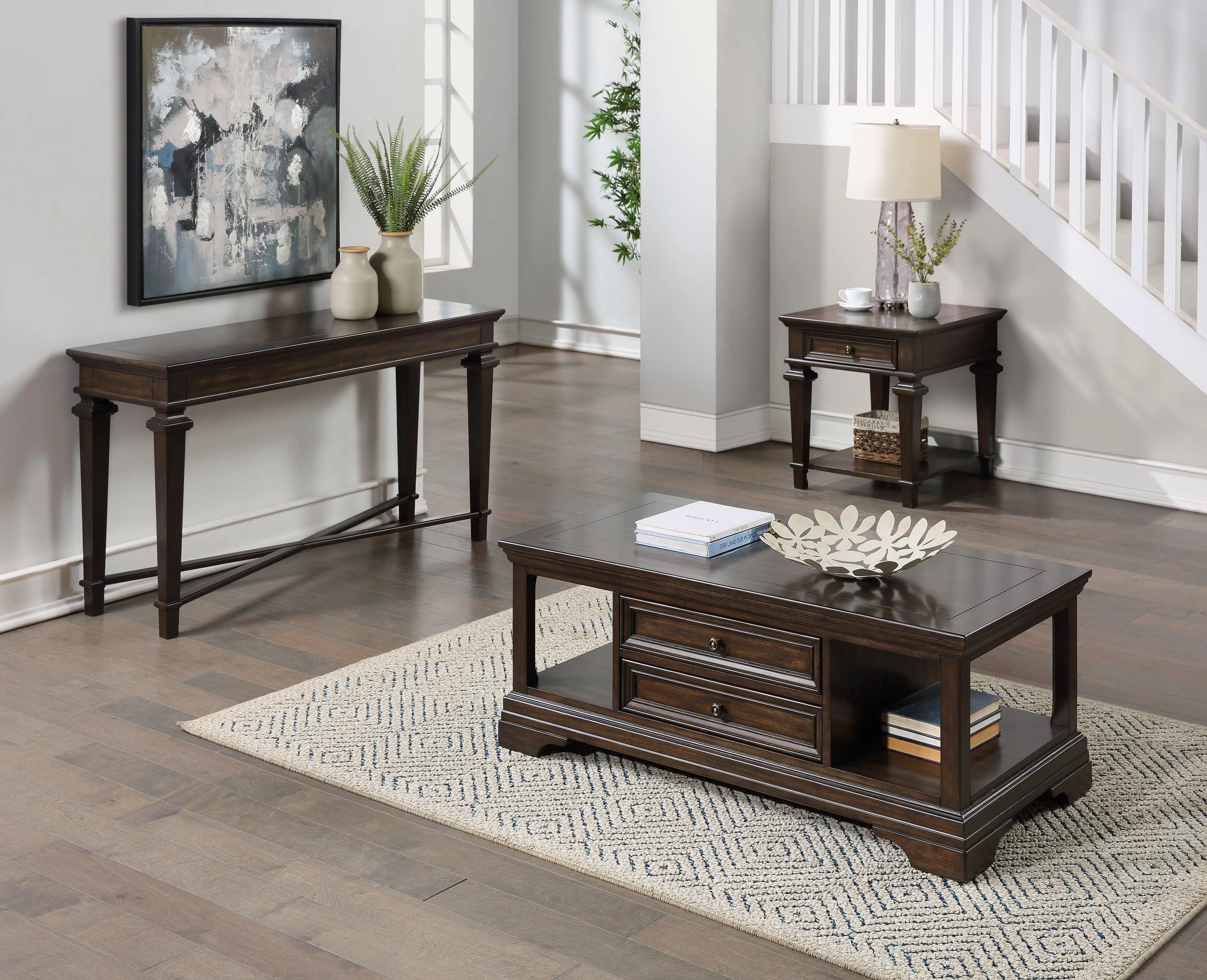 Tobias Espresso Lift Top Cocktail Table - Image 2