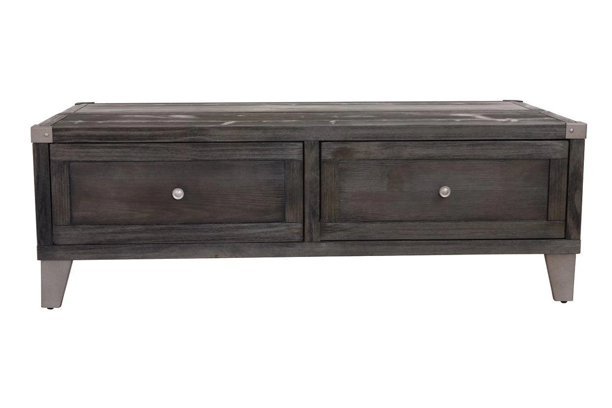 Todoe Dark Gray Coffee Table with Lift Top - Image 8