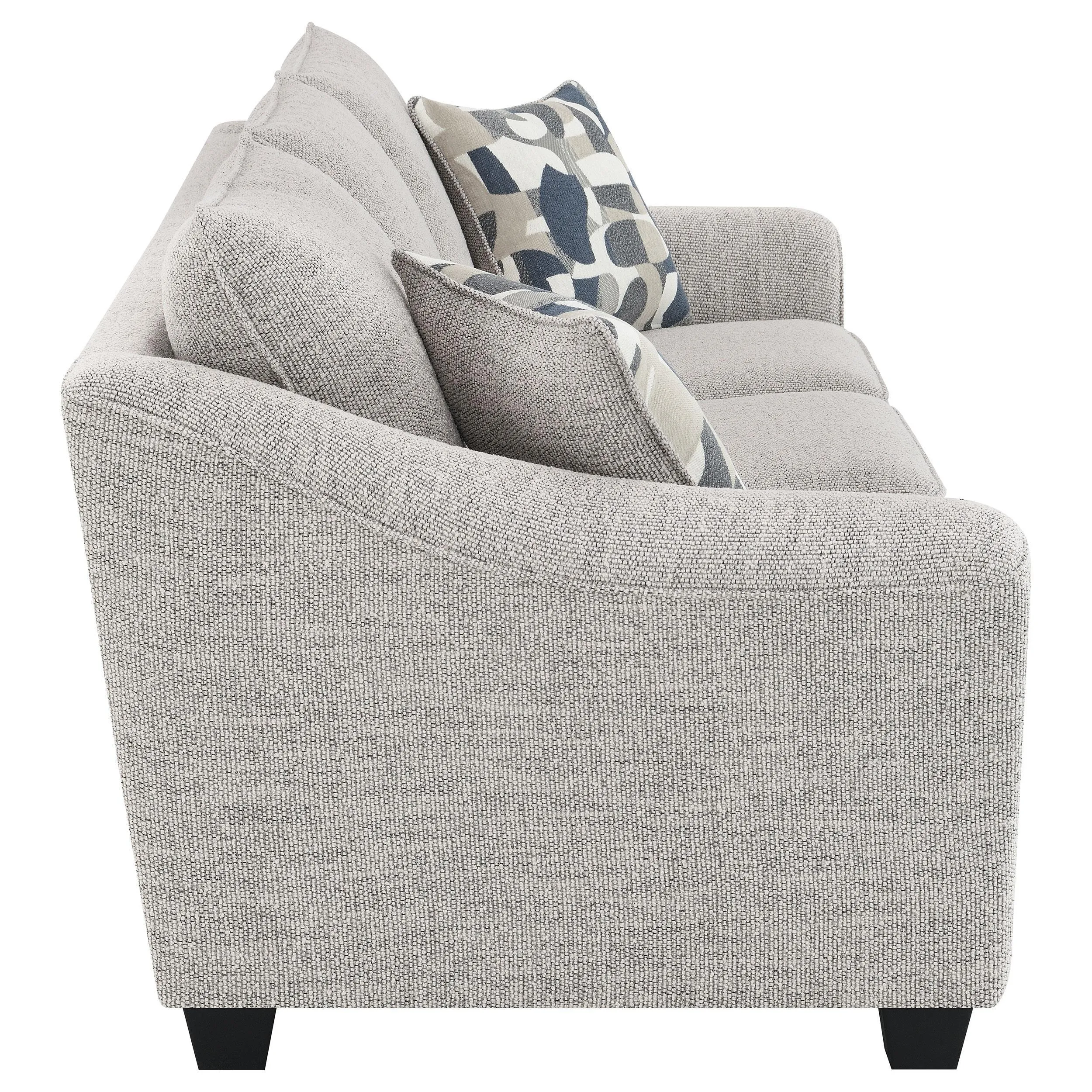 Tomkins 2-piece Boucle Upholstered Sofa Set Light Grey - Image 6