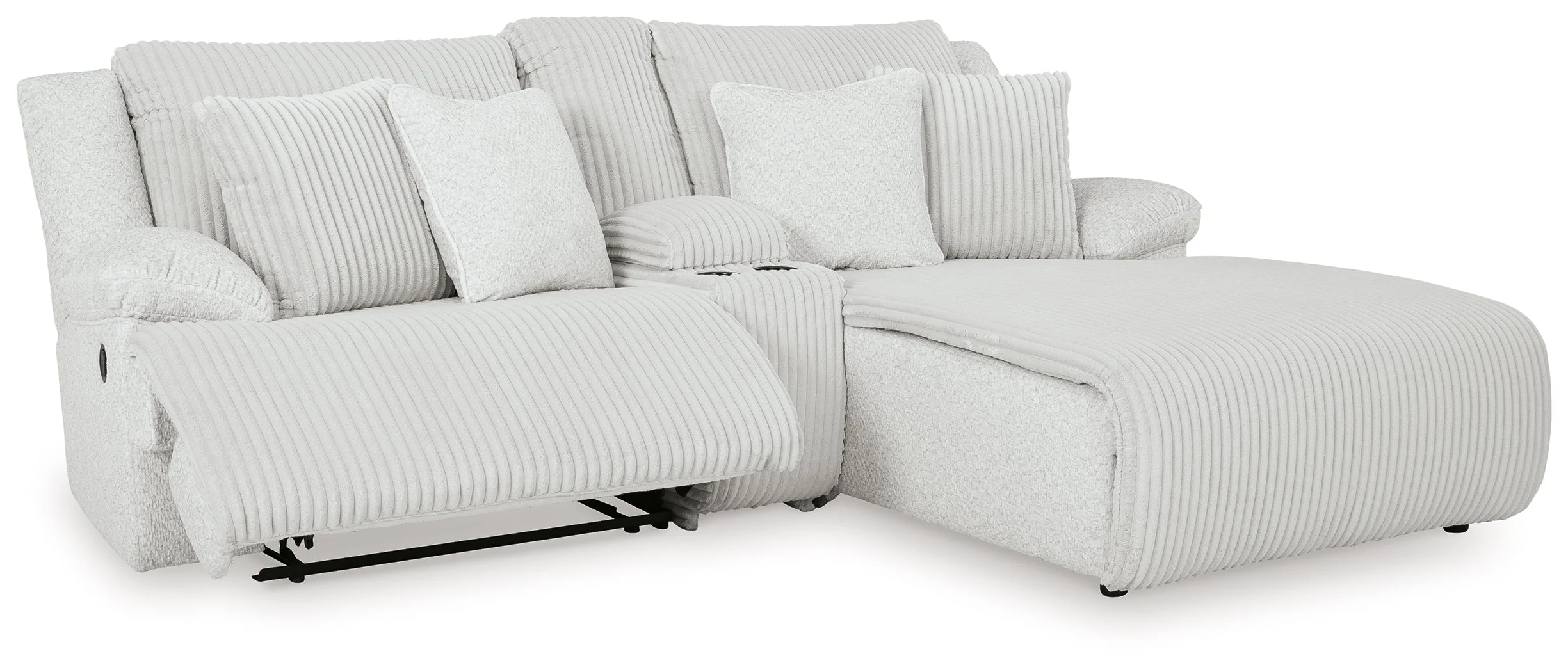 Top Tier Alloy 3-Piece Reclining Sectional with RAF Chaise - Image 3