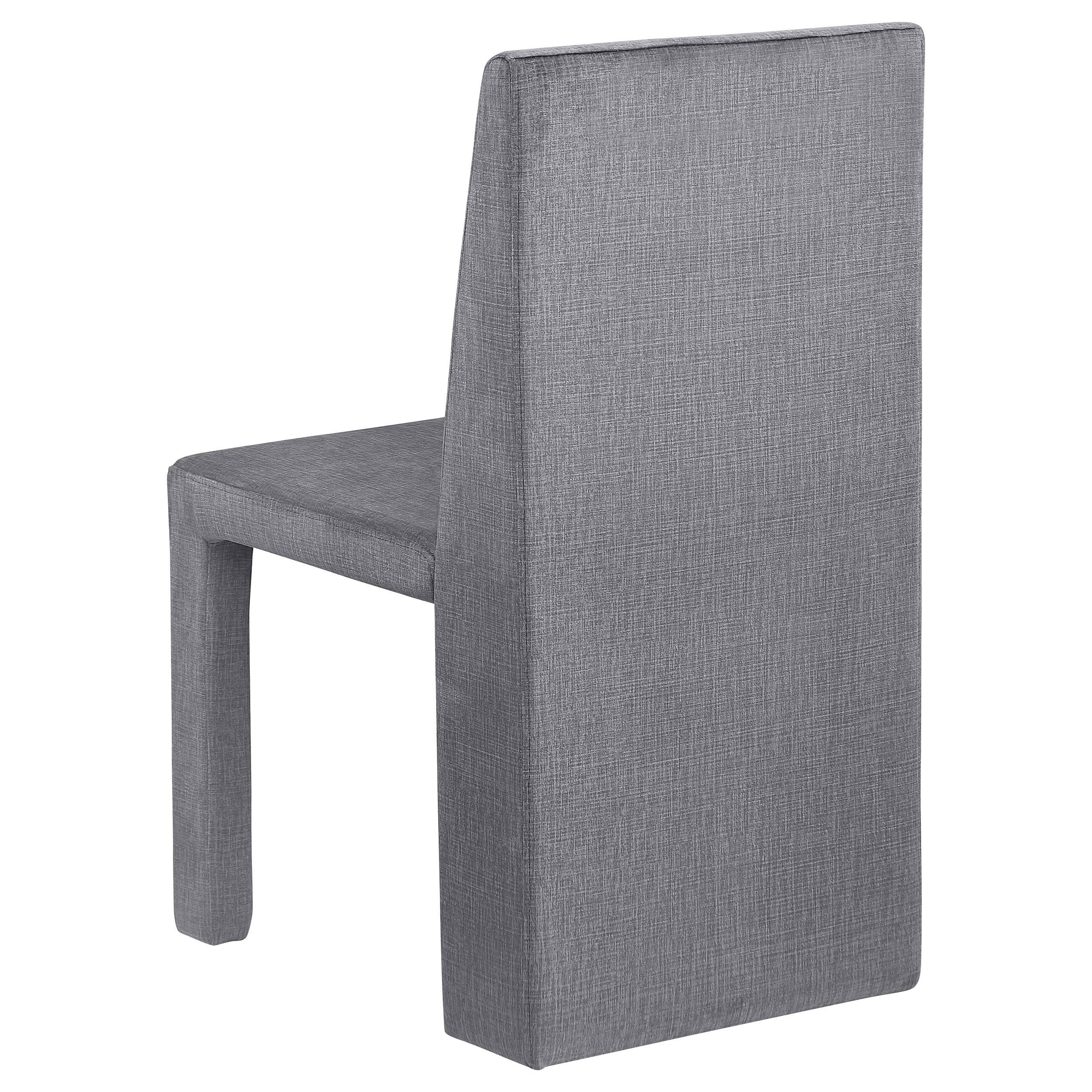 Tordera Velvet Upholstered Side Chair Grey (Set of 2) - Image 7