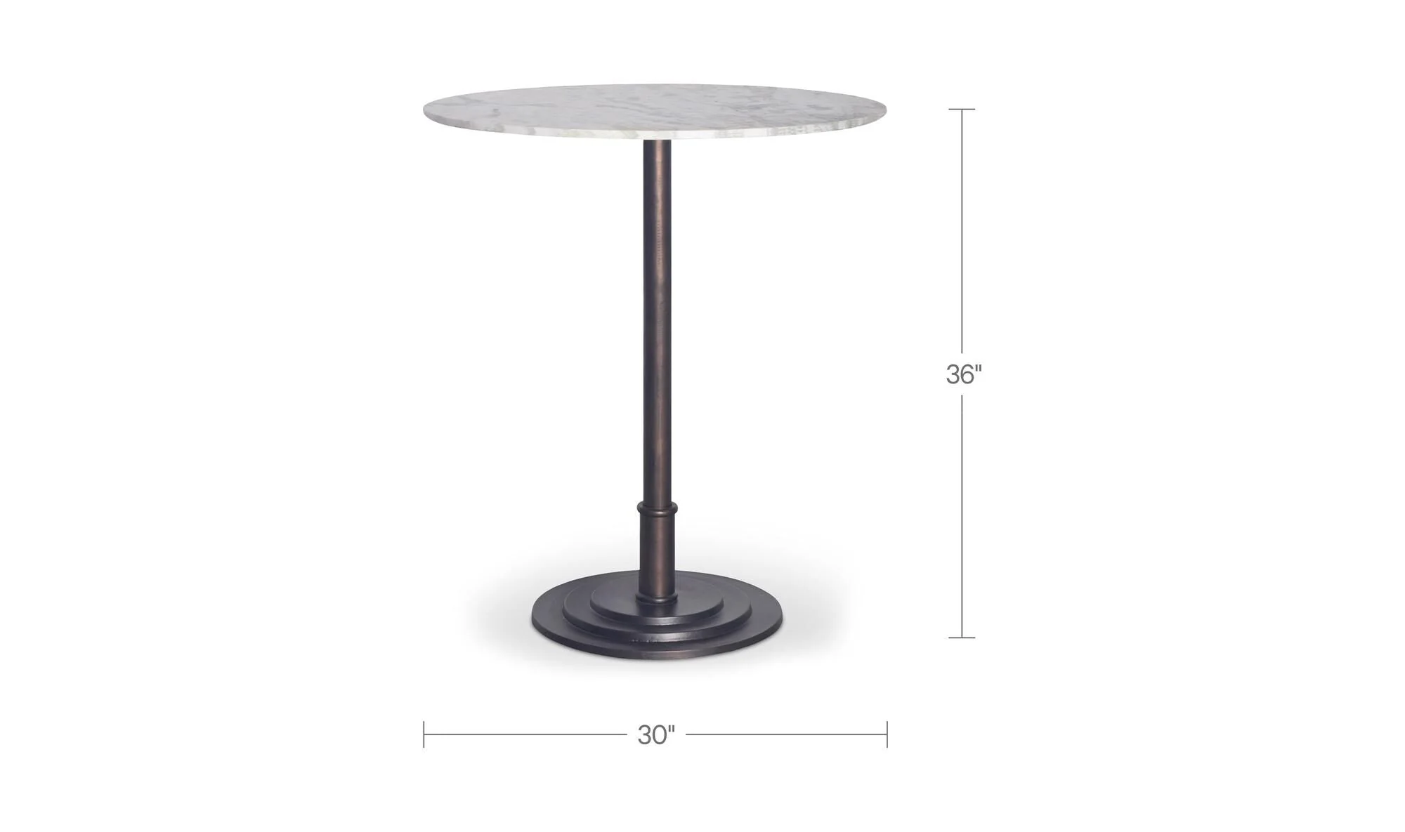 Tori Outdoor Counter Table White Marble - Image 9