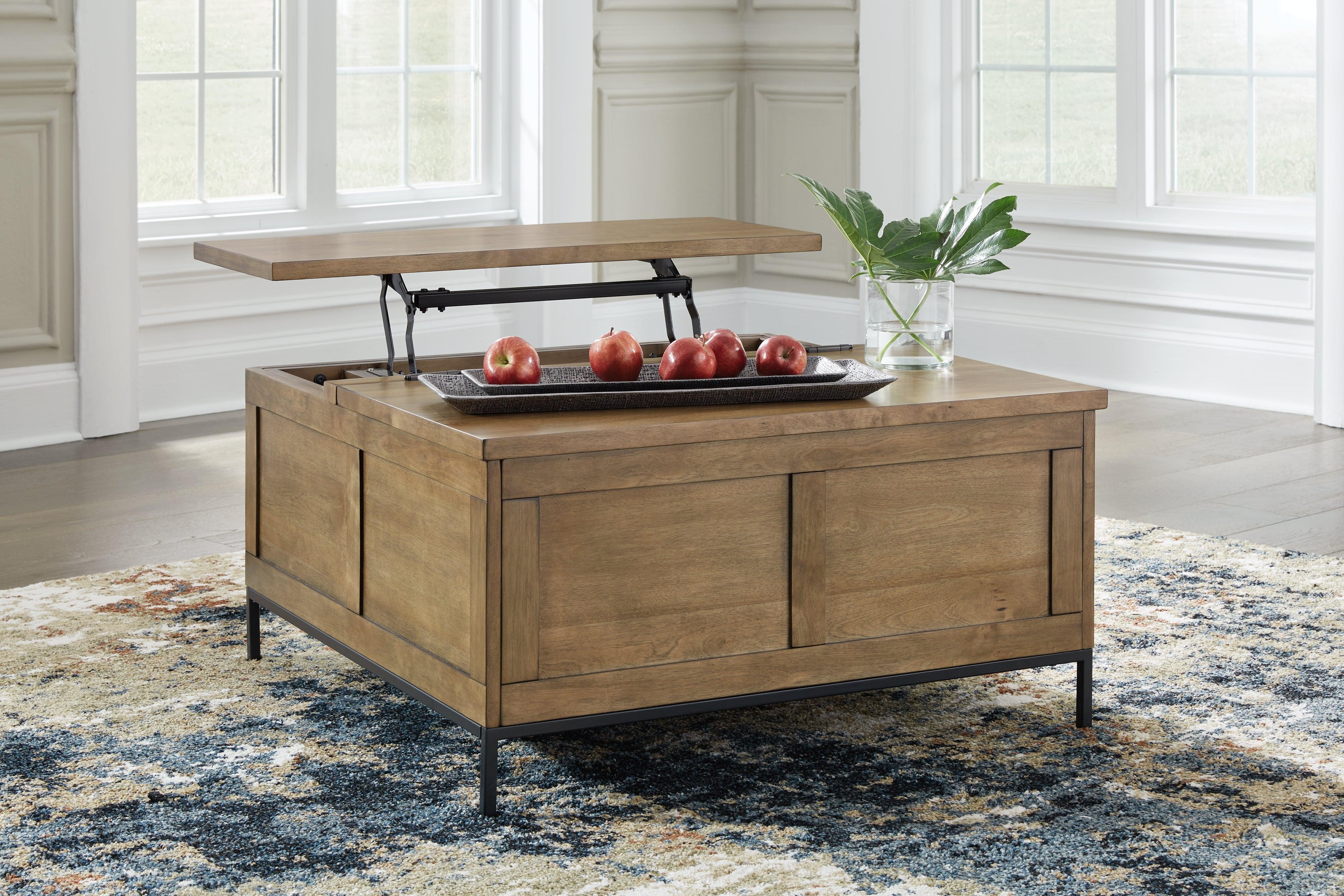 Torlanta Brown Lift-Top Coffee Table - Image 6