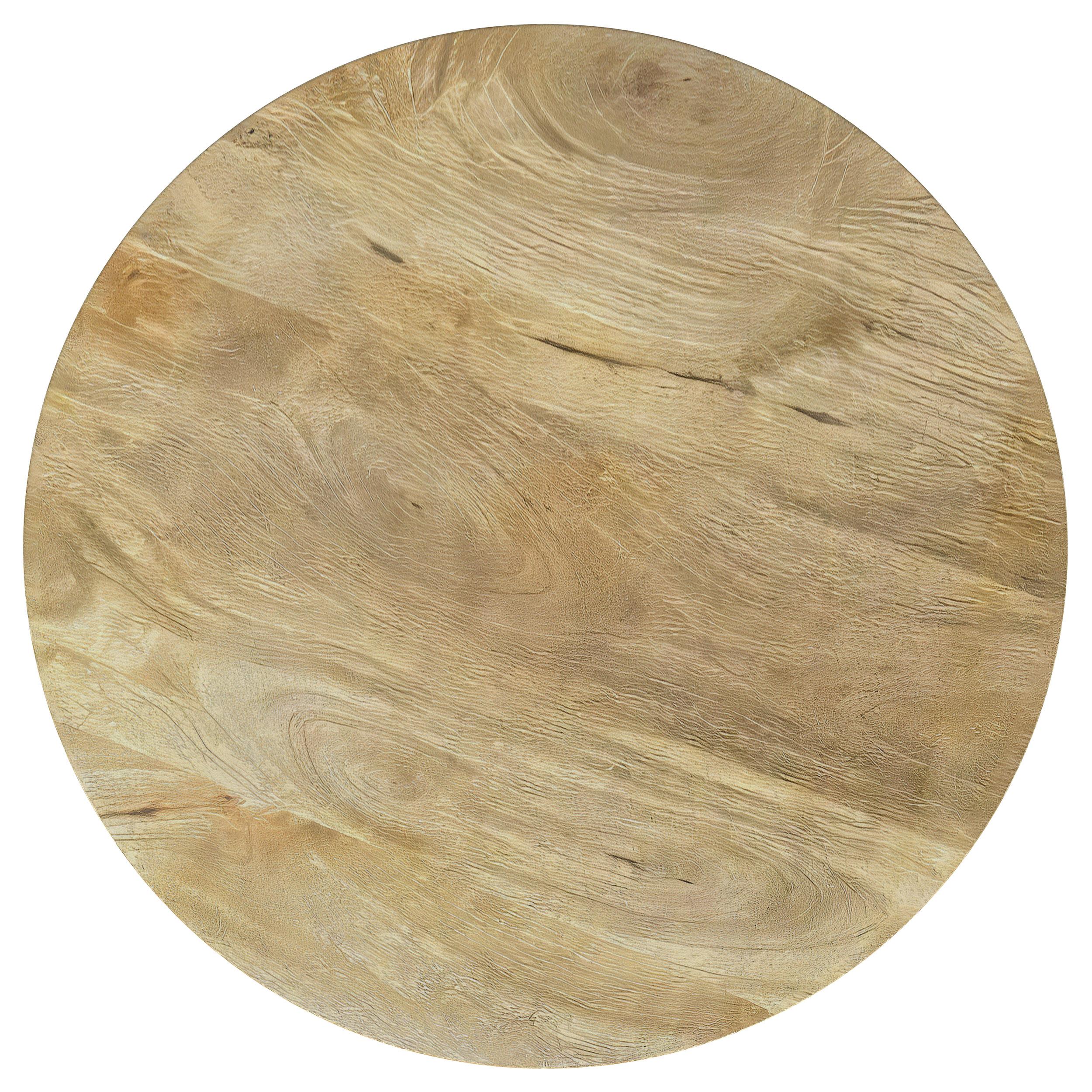 Touhy Natural Mango 2-Piece Round Coffee and End Table Set - Image 8