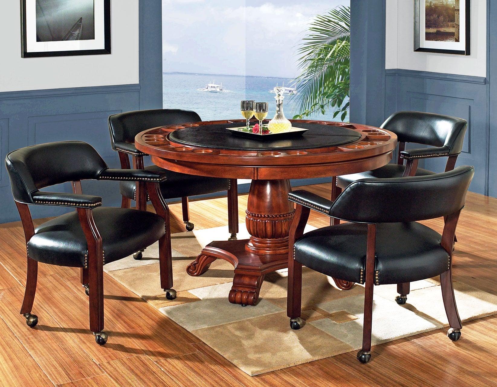 Tournament Arm Chair w/Casters, Black - Image 8