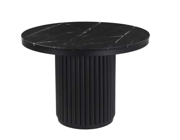 Tower Dining Table - Black Marble - Image 2