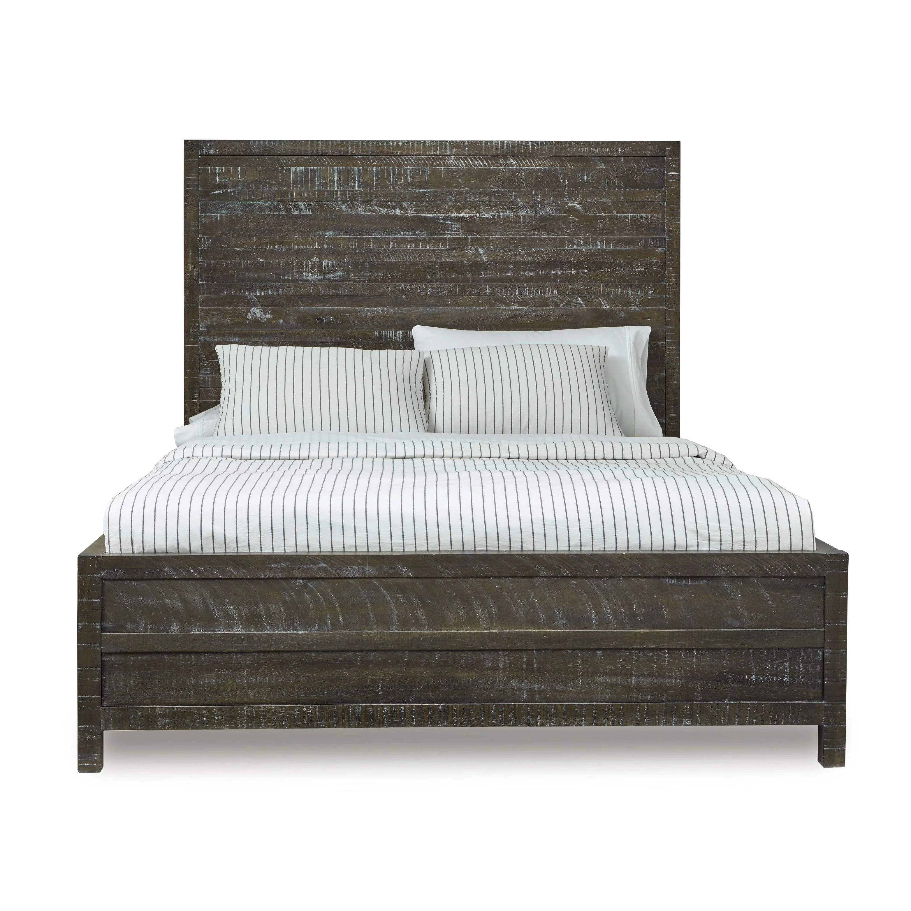 Townsend Solid Wood Queen Low-Profile Bed in Gunmetal - Image 5