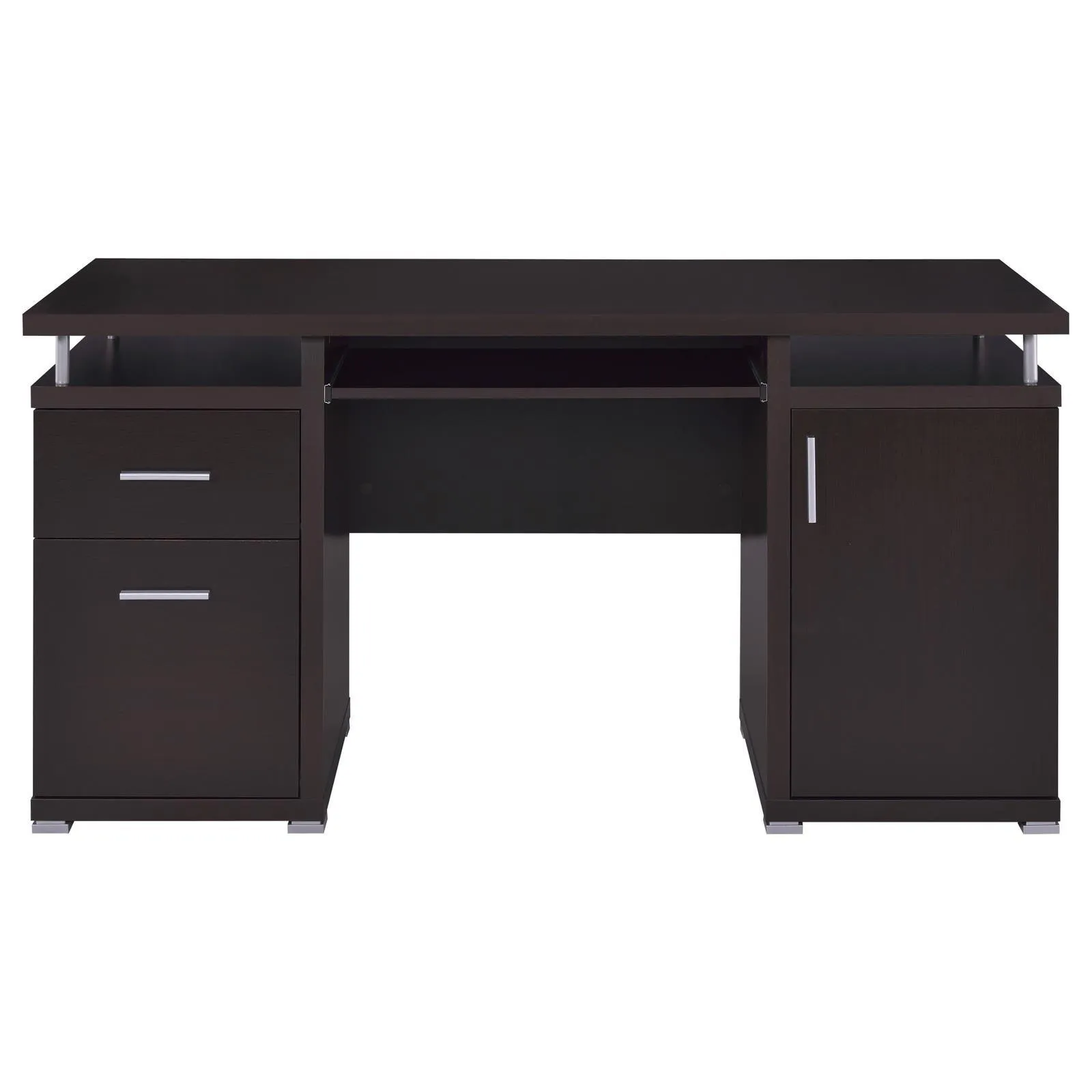 Tracy Cappuccino 2-Drawer Computer Desk - Image 4