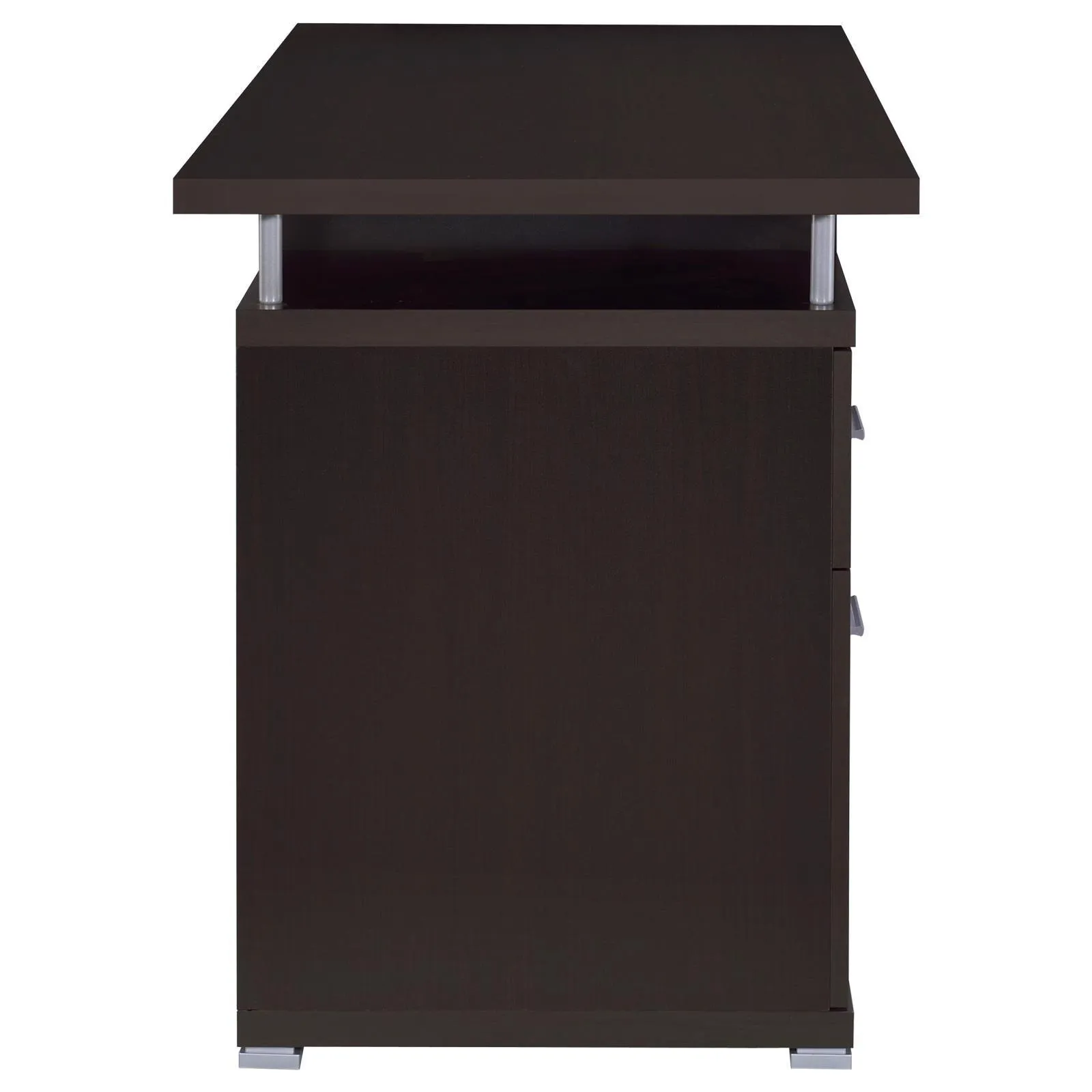 Tracy Cappuccino 2-Drawer Computer Desk - Image 9