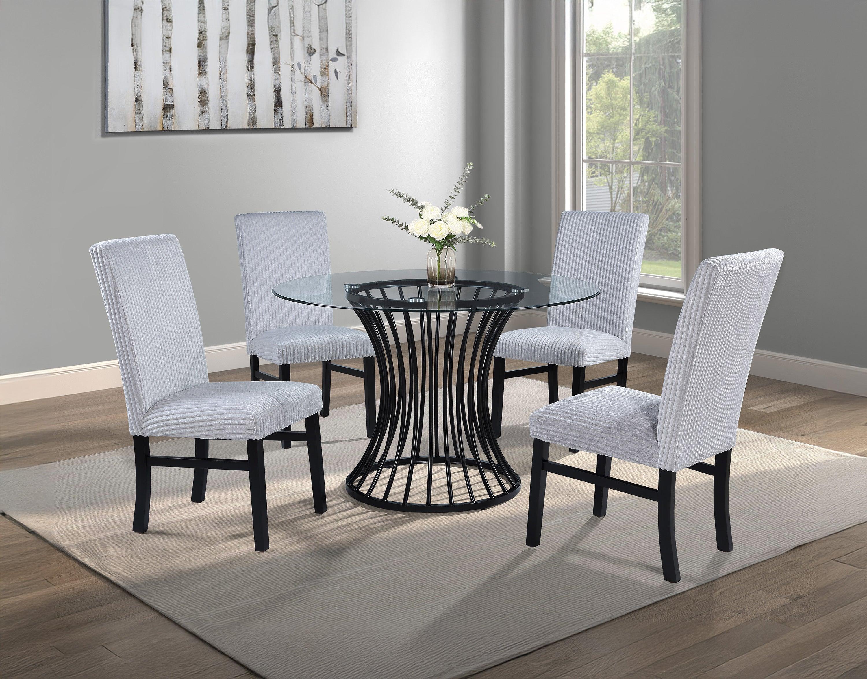 Tracy Light Gray Dining Chair, Set of 2 - Image 2