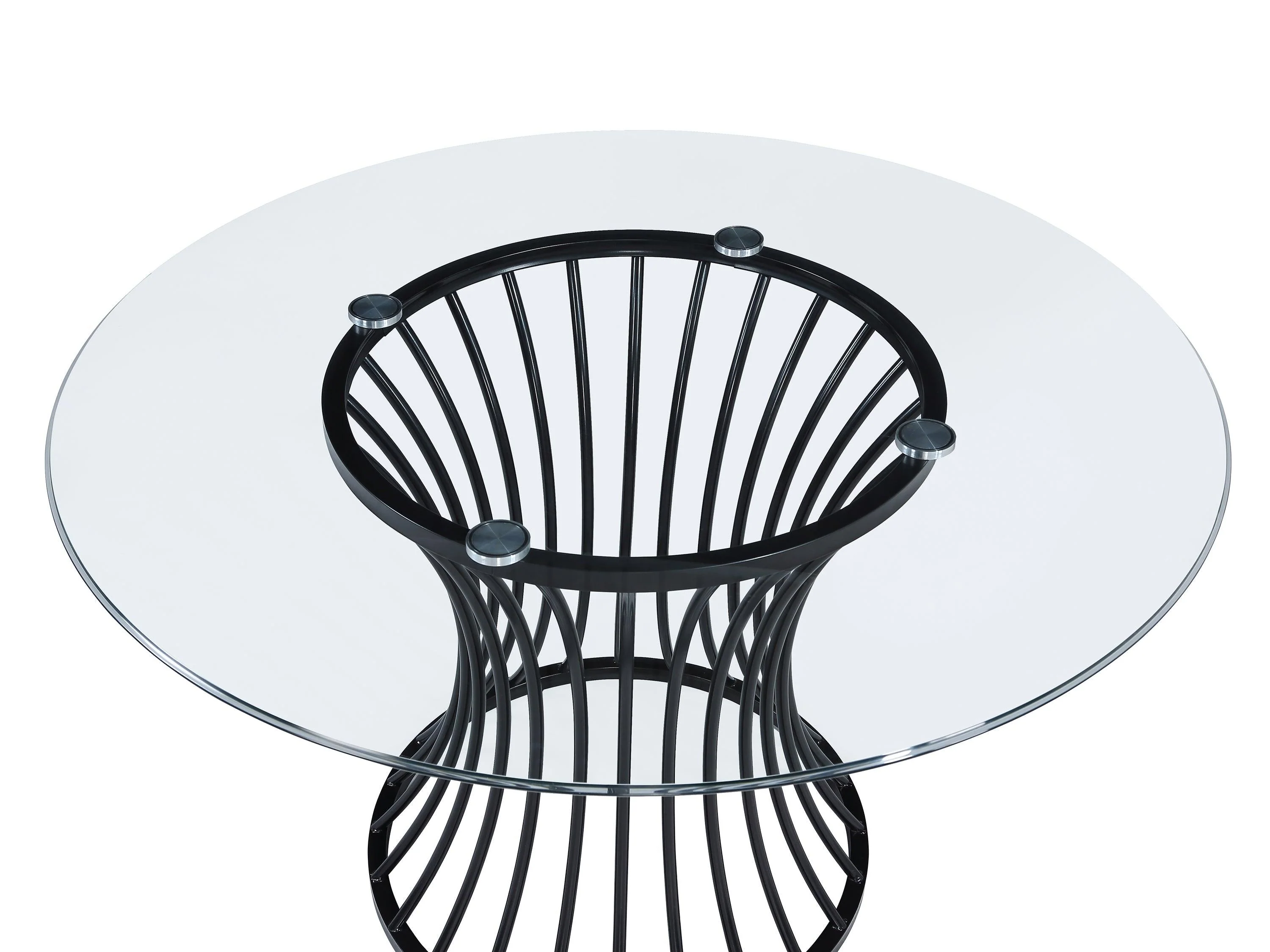 Tracy Light Gray Round Dining Set - Image 4