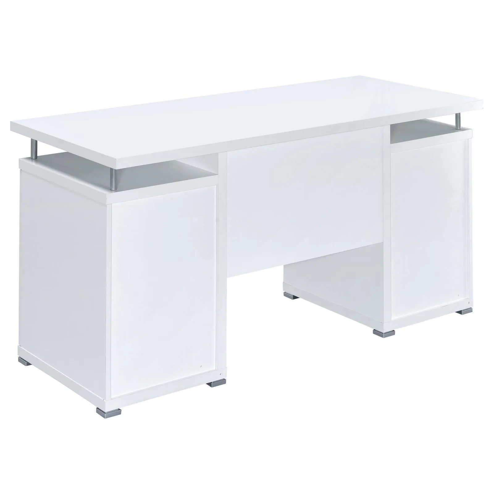 Tracy White 2-Drawer Computer Desk - Image 6