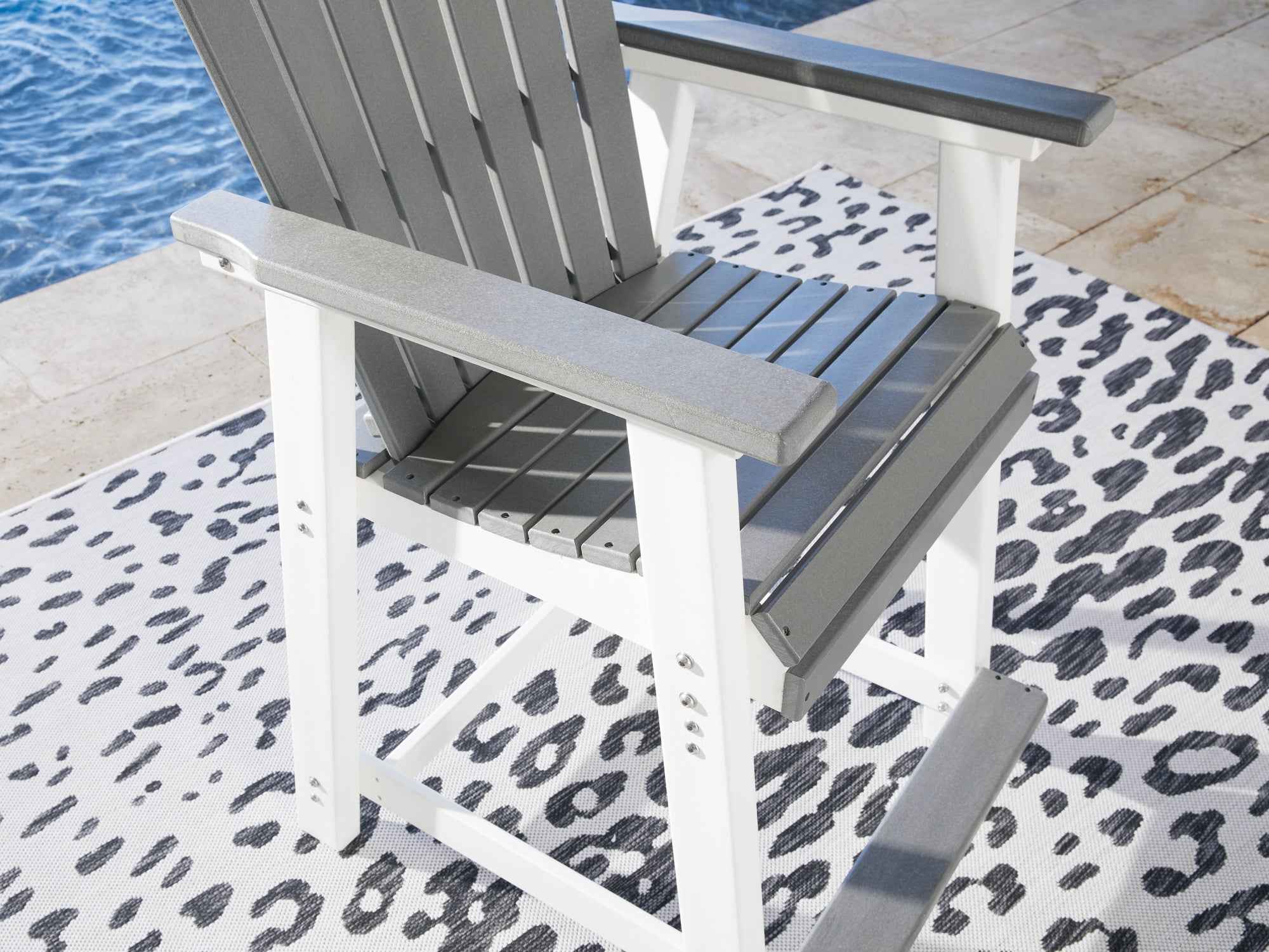 Transville Gray/White Outdoor Counter Height Barstool - Image 11