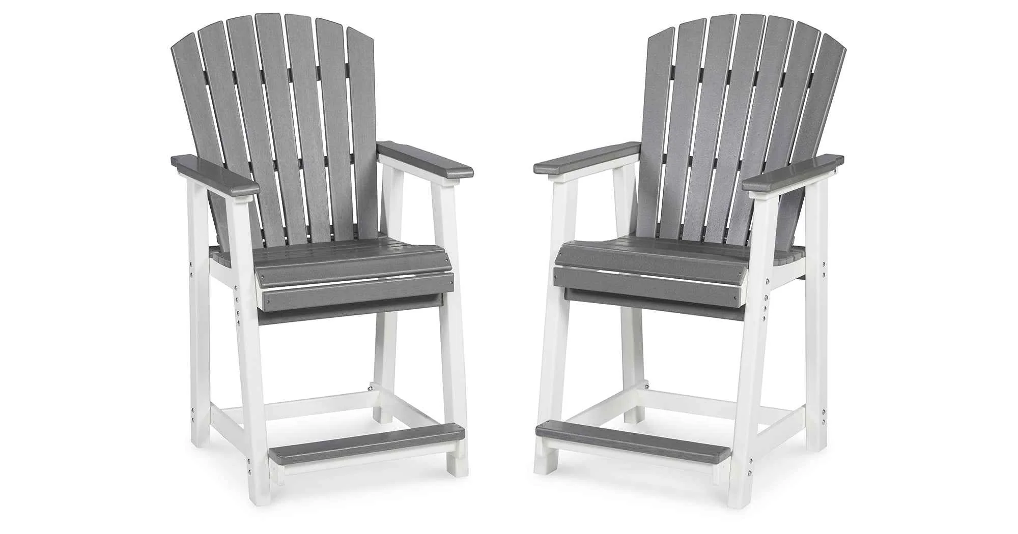 Transville Gray/White Outdoor Counter Height Barstool - Image 12