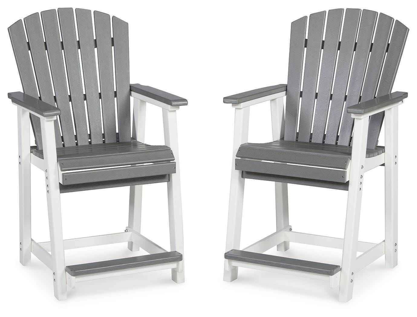 Transville Gray/White Outdoor Counter Height Barstool - Image 15