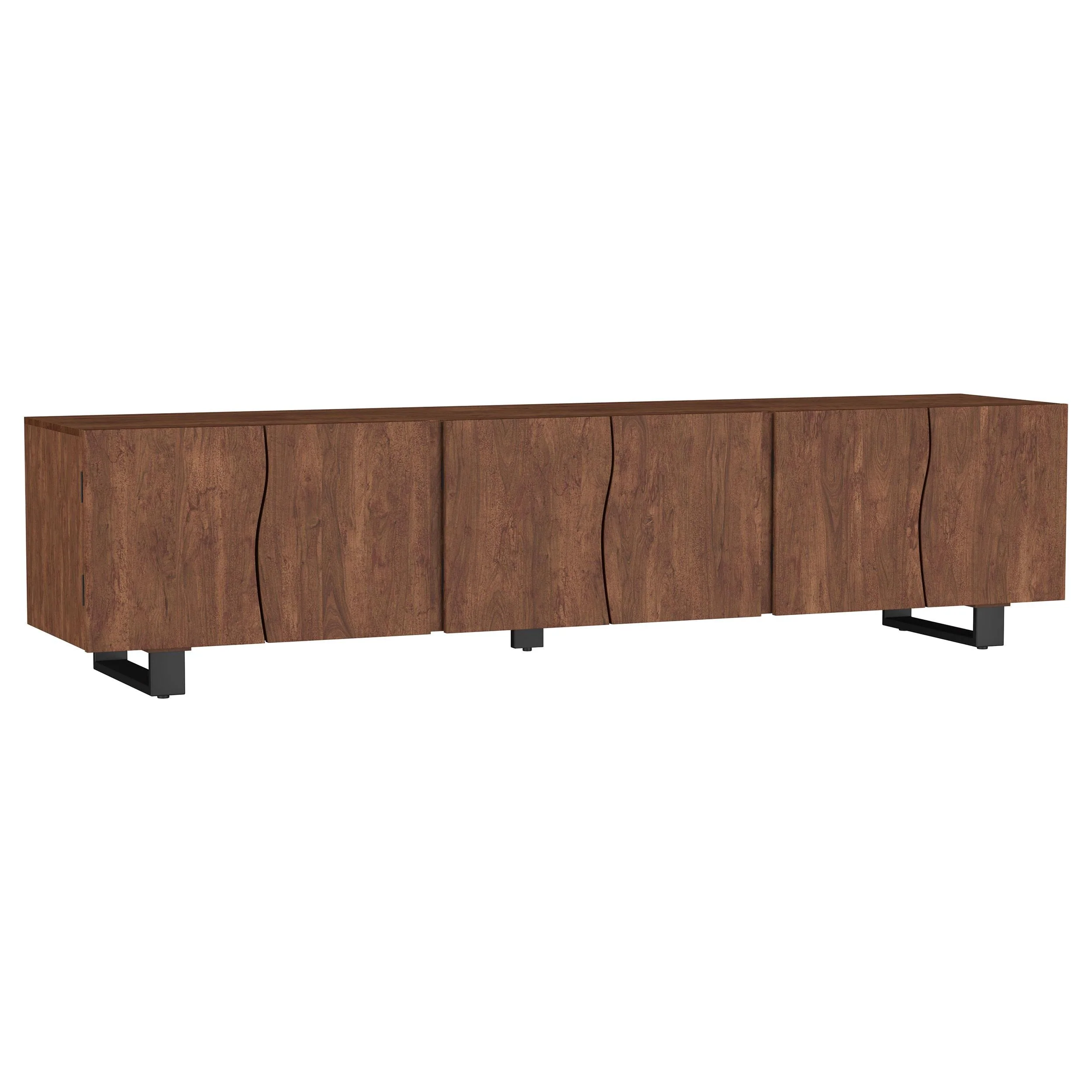Trask Mango Brown 86-inch Wood TV Stand Media Console - Image 5