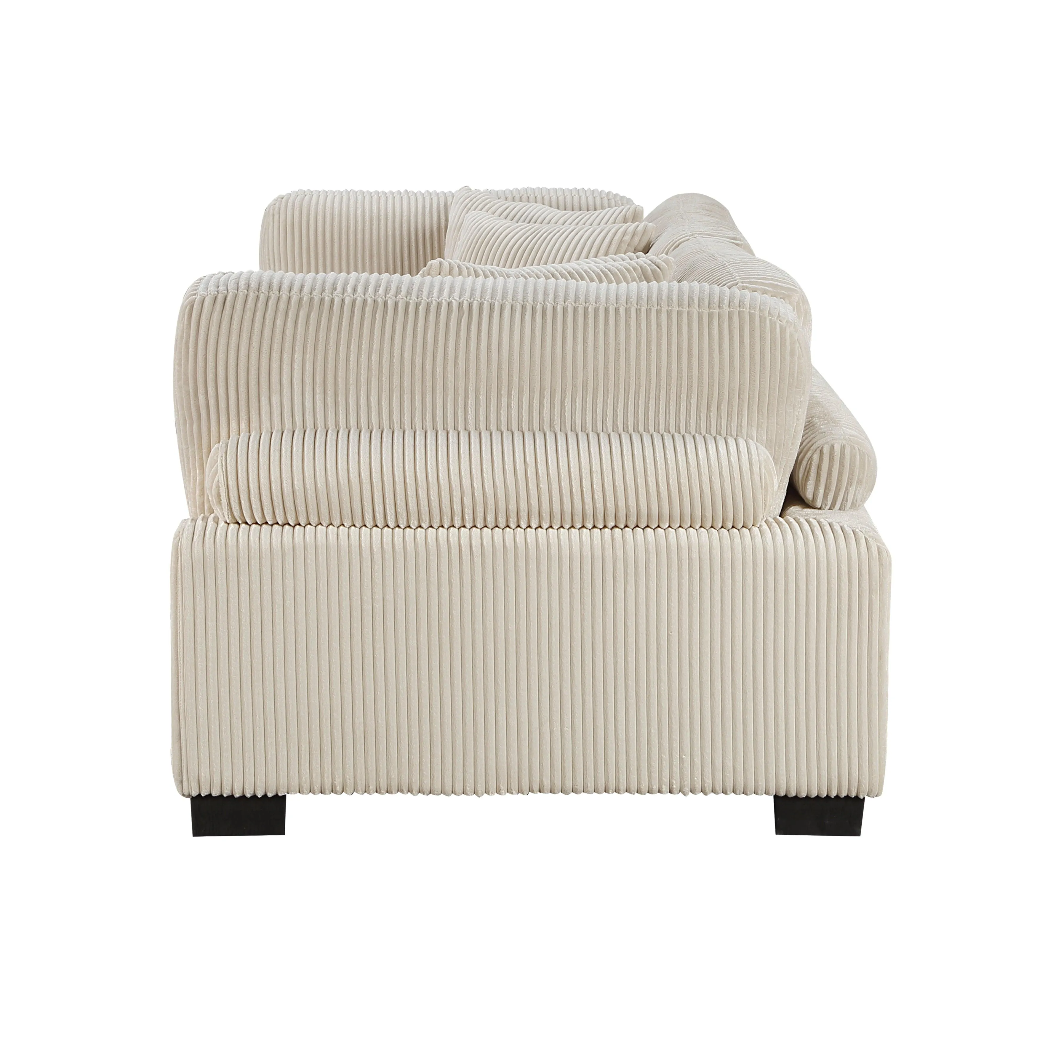 Traverse Beige Corduroy 2-Piece Loveseat - Image 5