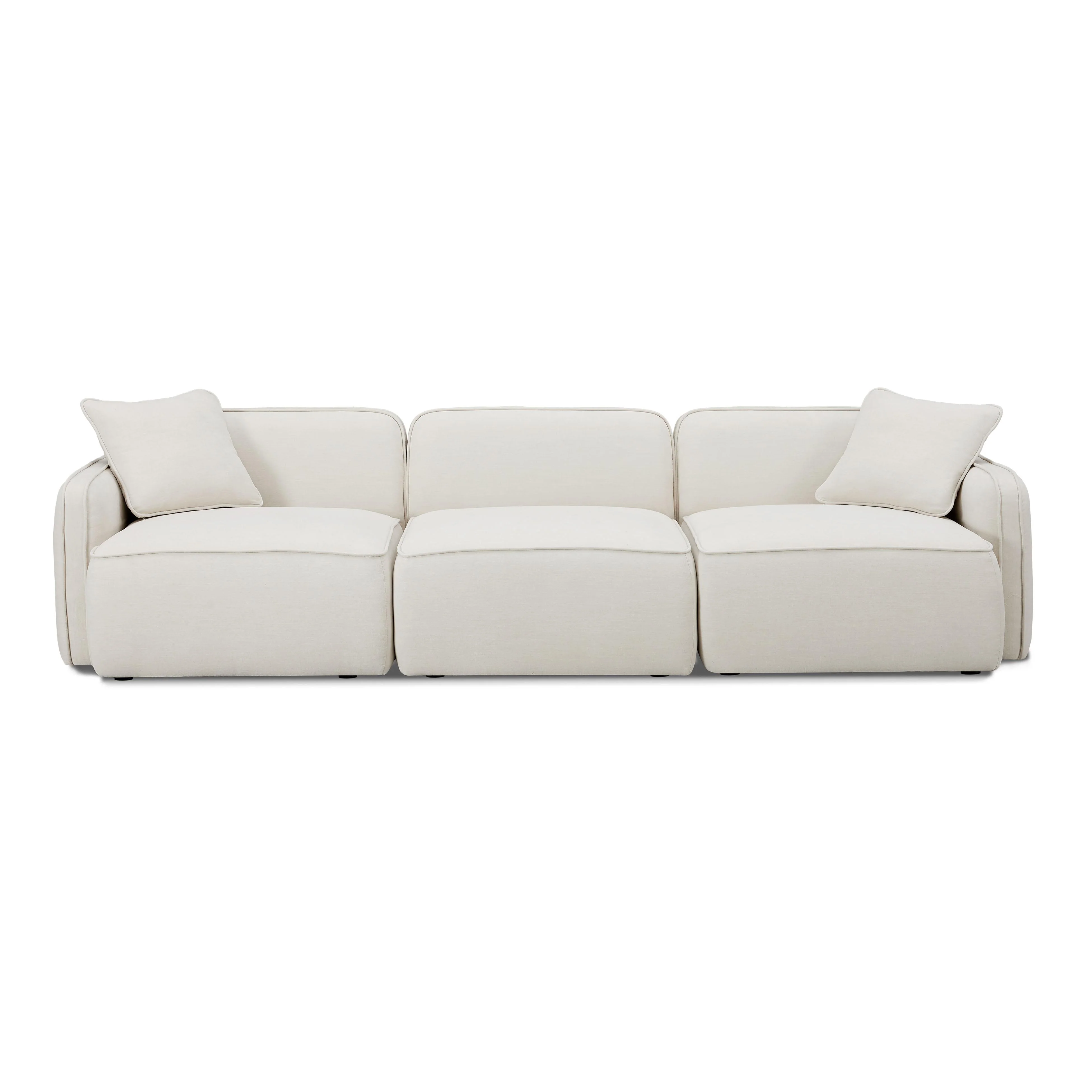 Travie Sand Upcycled Linen Modular Sofa
