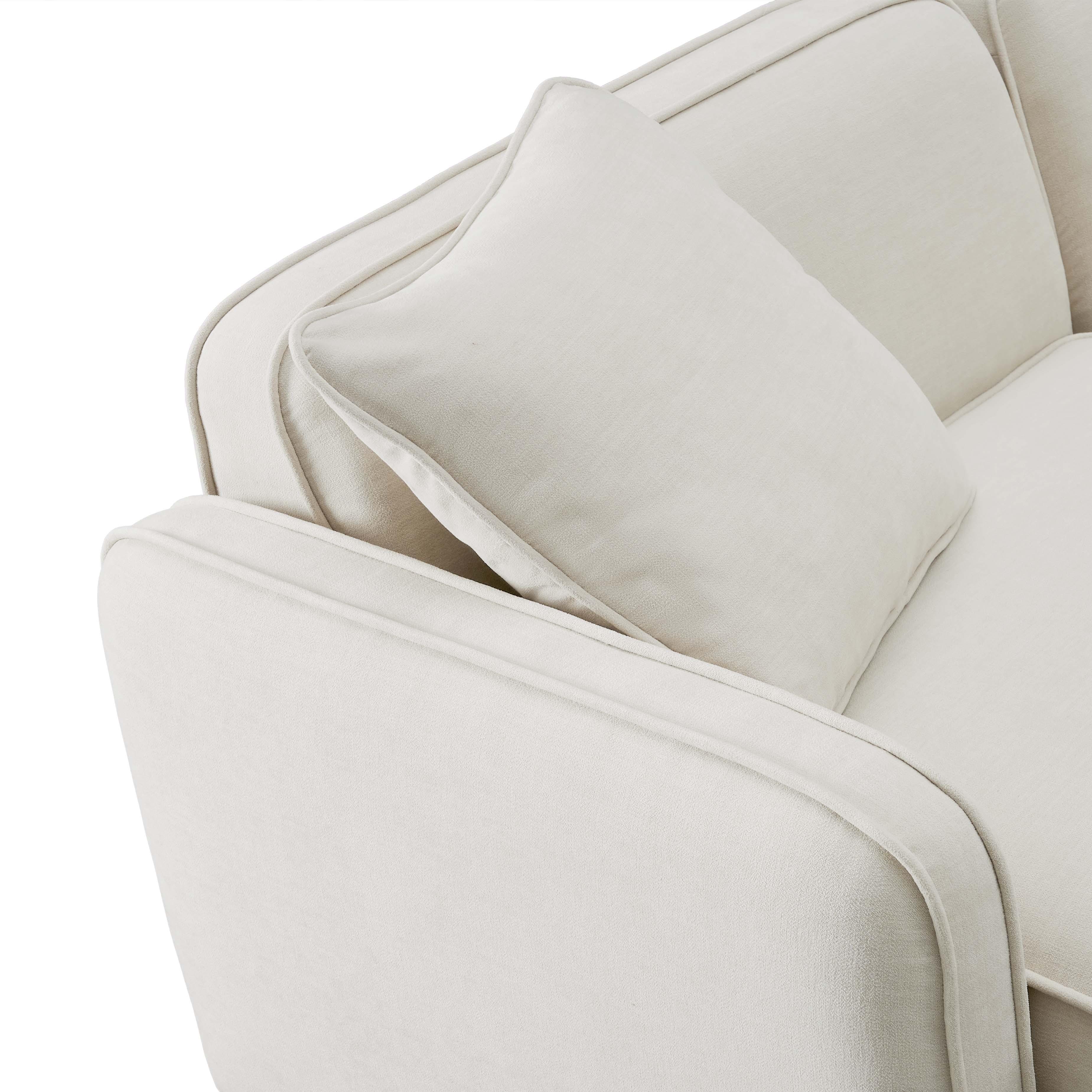 Travie Sand Upcycled Linen Modular Sofa - Image 4