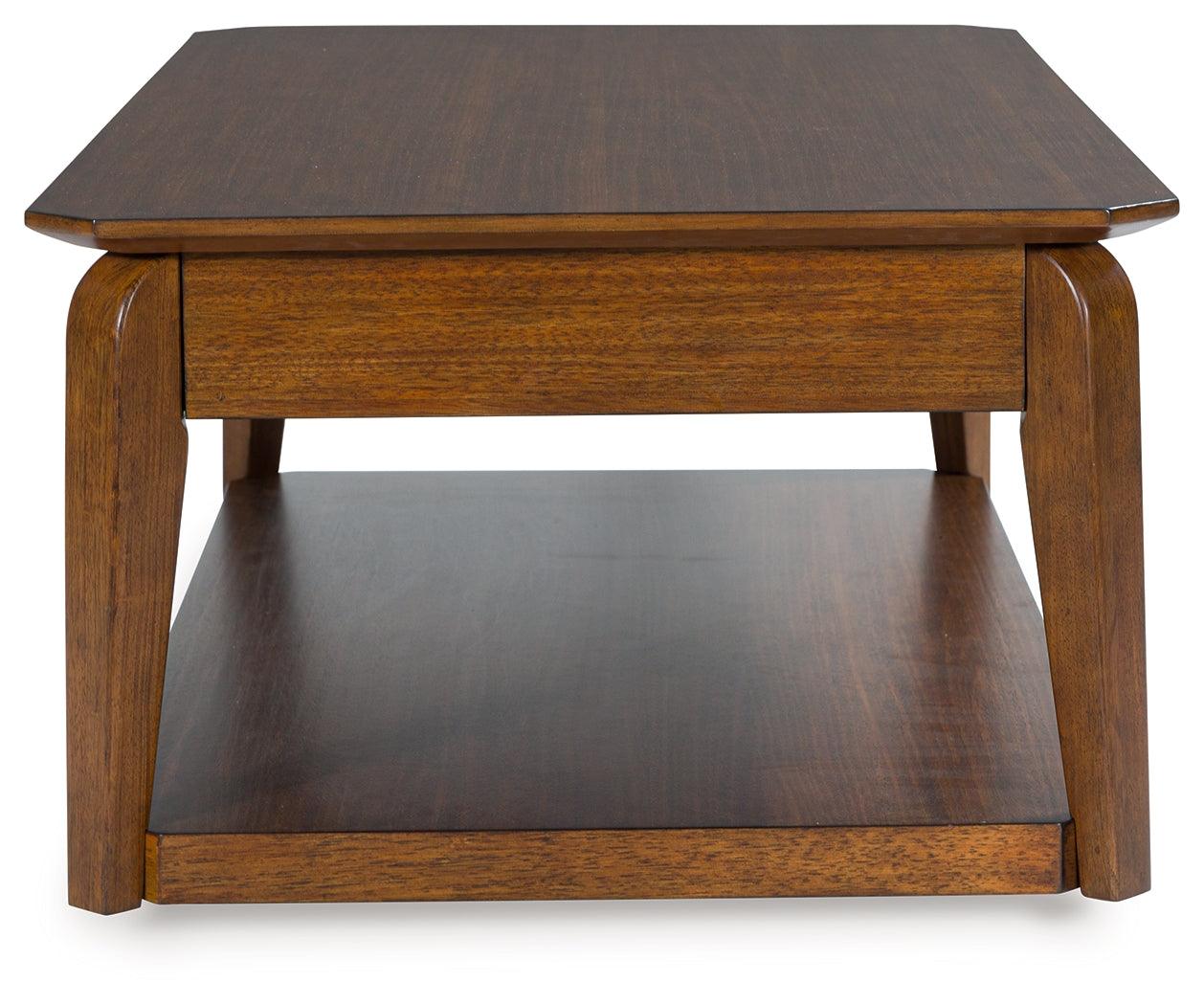 Trenmour Medium Brown Coffee Table - Image 3