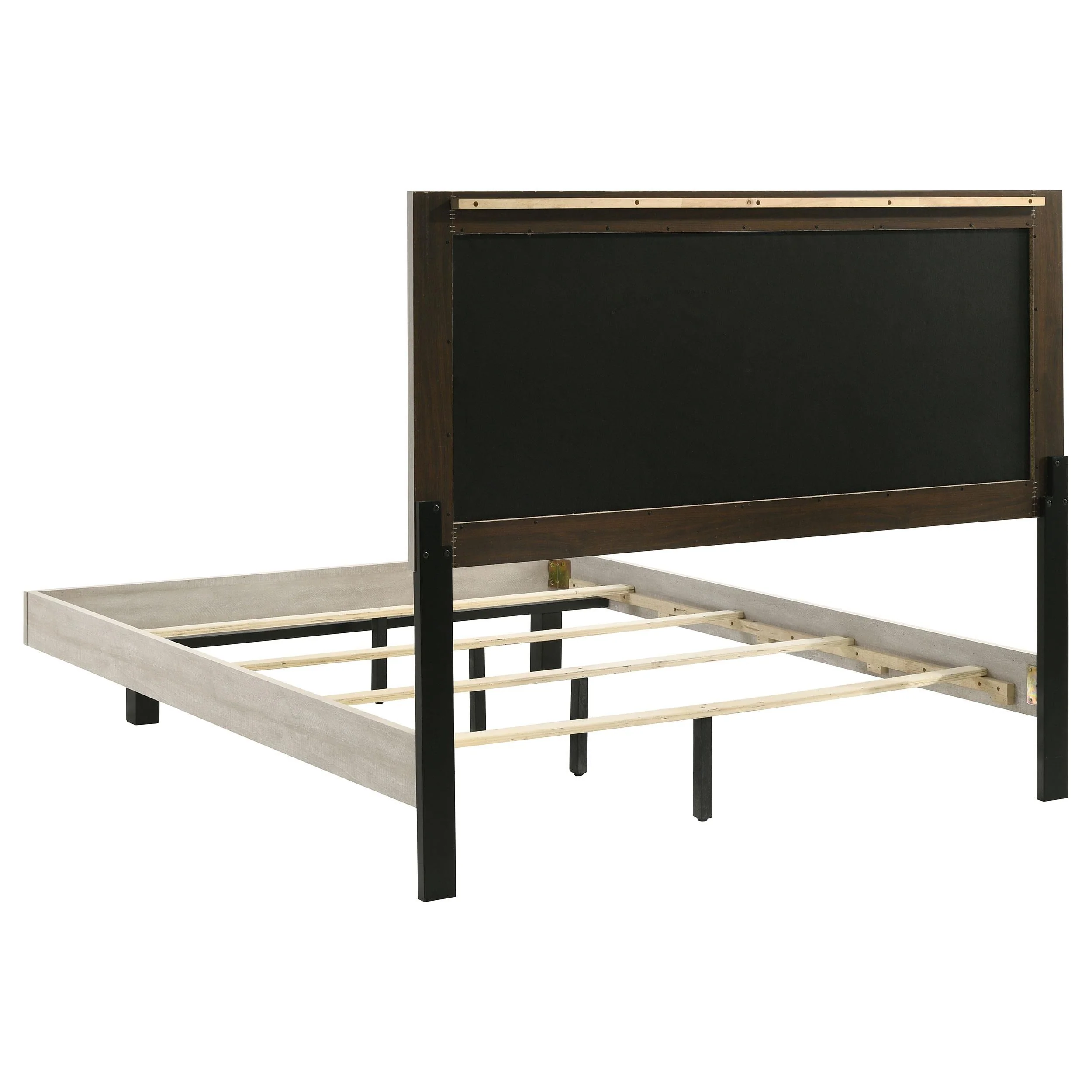 Trenton Rustic Cream 54-inch Wood Queen Panel Bed - Image 4