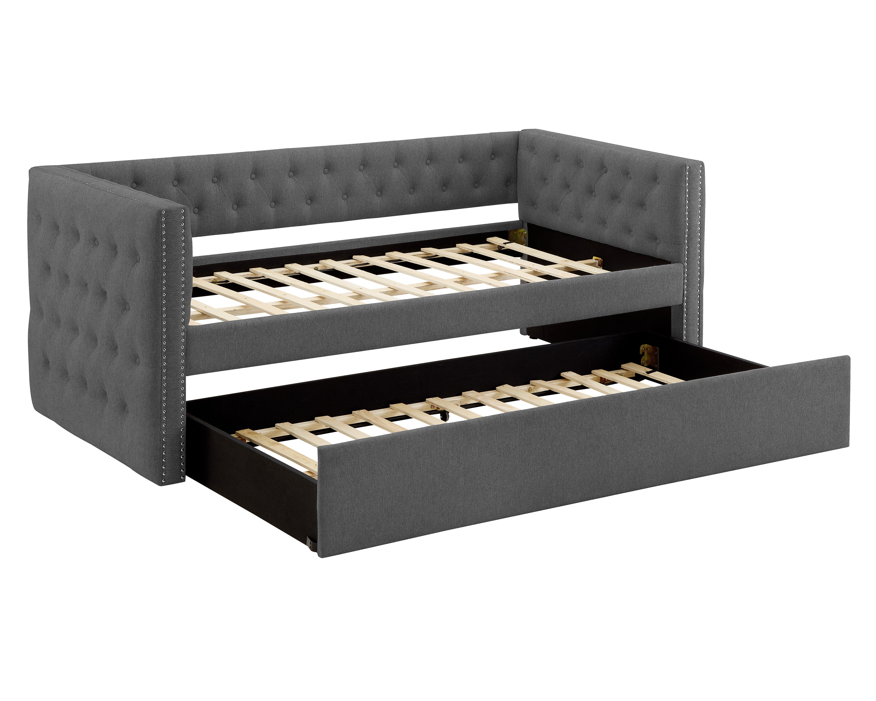 Trina Gunmetal Grey Daybed with Trundle - Image 3