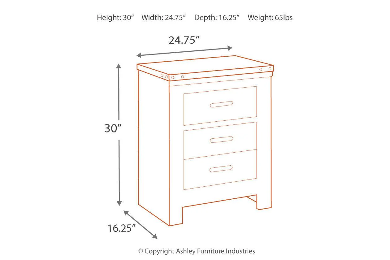 Trinell Brown Nightstand - Image 3