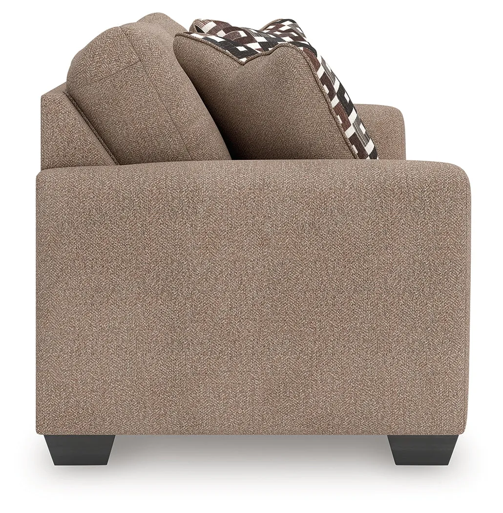 Triston-Peaks Suede Loveseat - Image 6