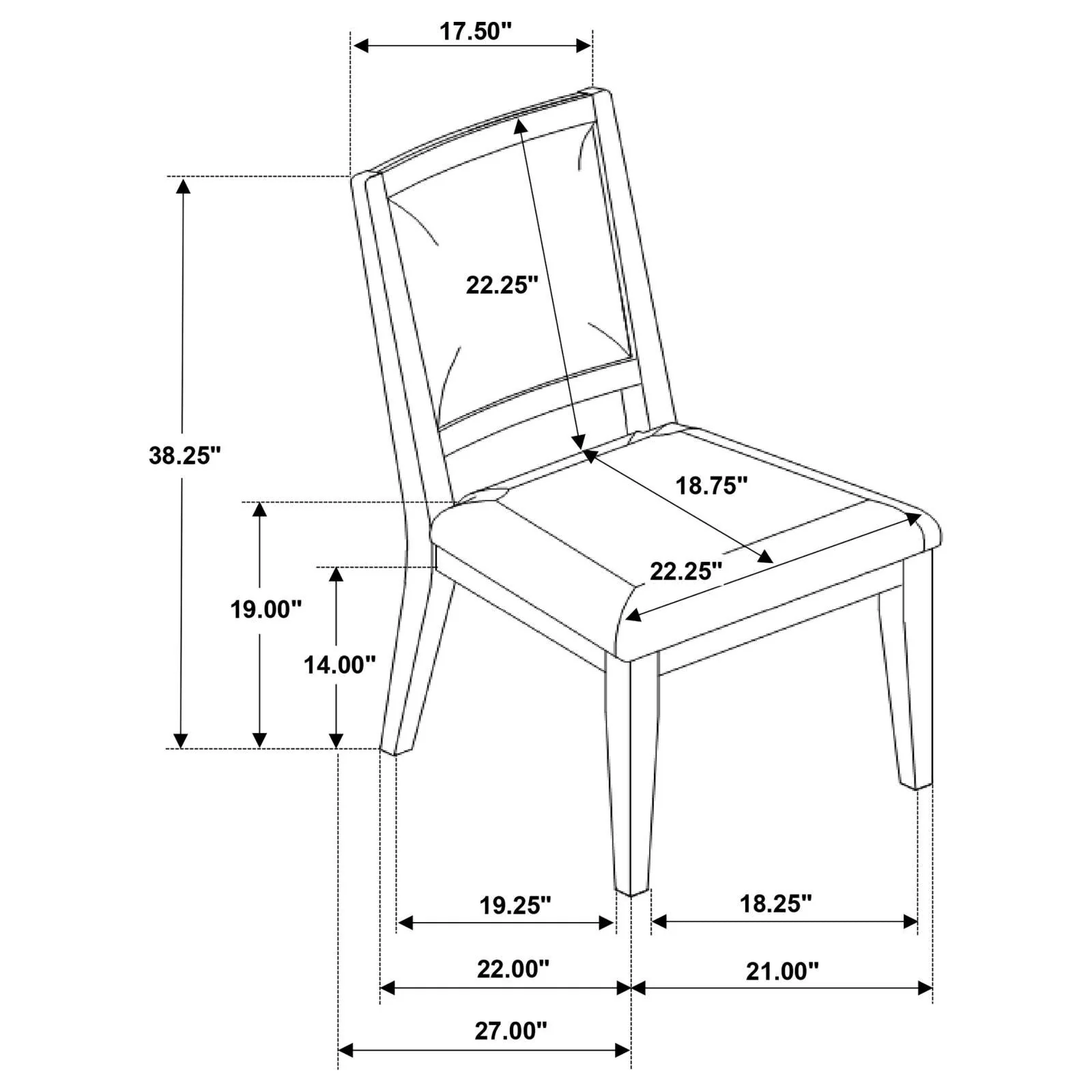 Trofello Upholstered Dining Side Chair White Washed and Beige (Set of 2) - Image 14