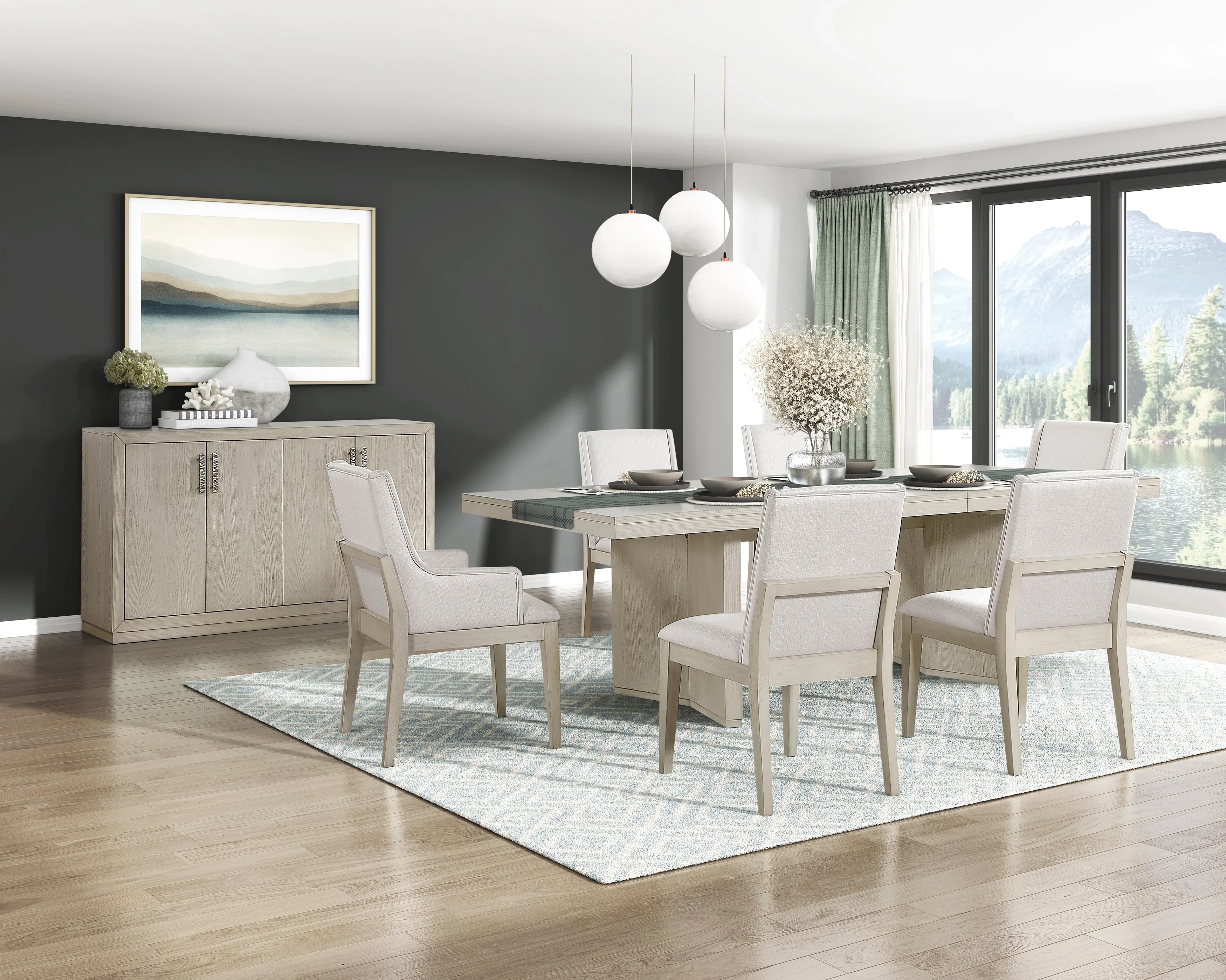 Tundra Antique White Extendable Dining Table - Image 7