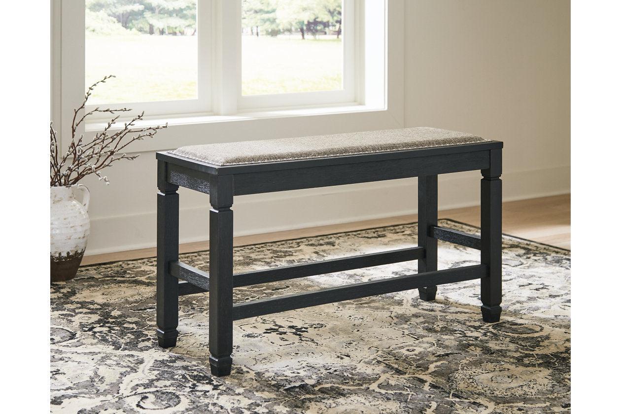 Tyler Creek Antique Black Counter Height Bench - Image 4