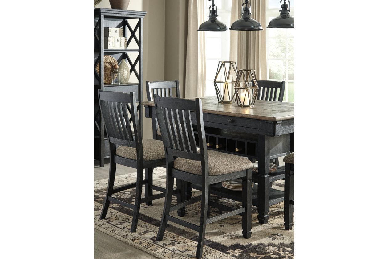 Tyler Creek Black/Grayish Brown Counter Height Barstool, Set of 2 - Image 10