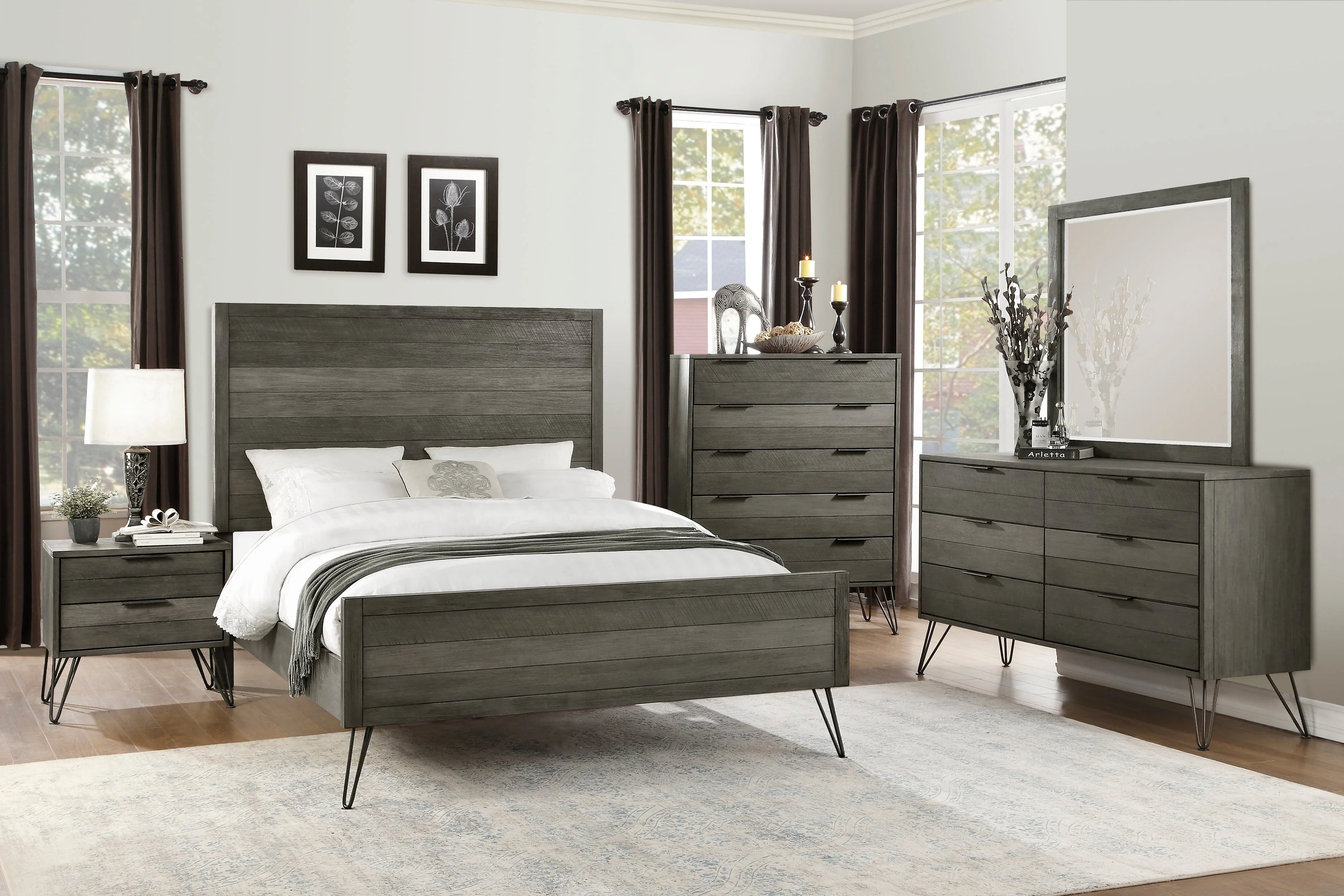 Urbanite Gray Youth Panel Bedroom Set