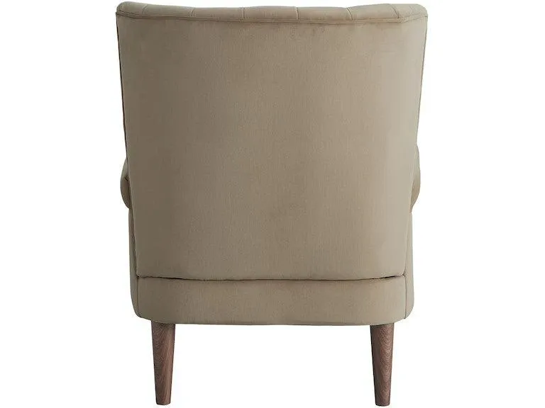 Urielle Brown Gray Velvet Accent Chair - Image 3