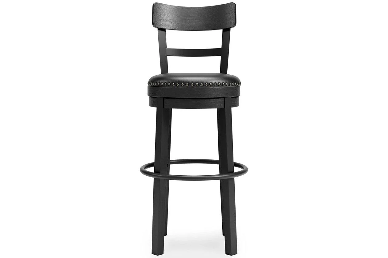 Valebeck Black Bar Height Barstool - Image 2