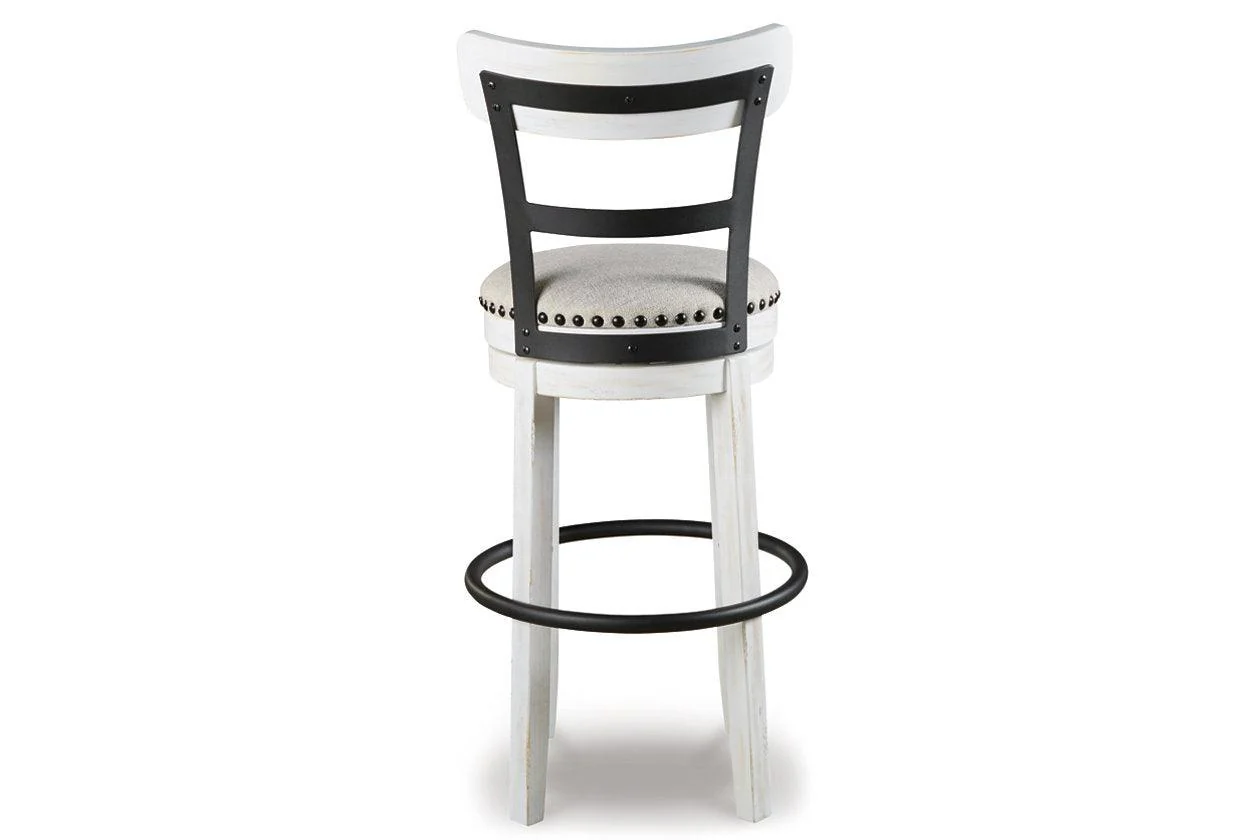 Valebeck White Bar Height Barstool - Image 4