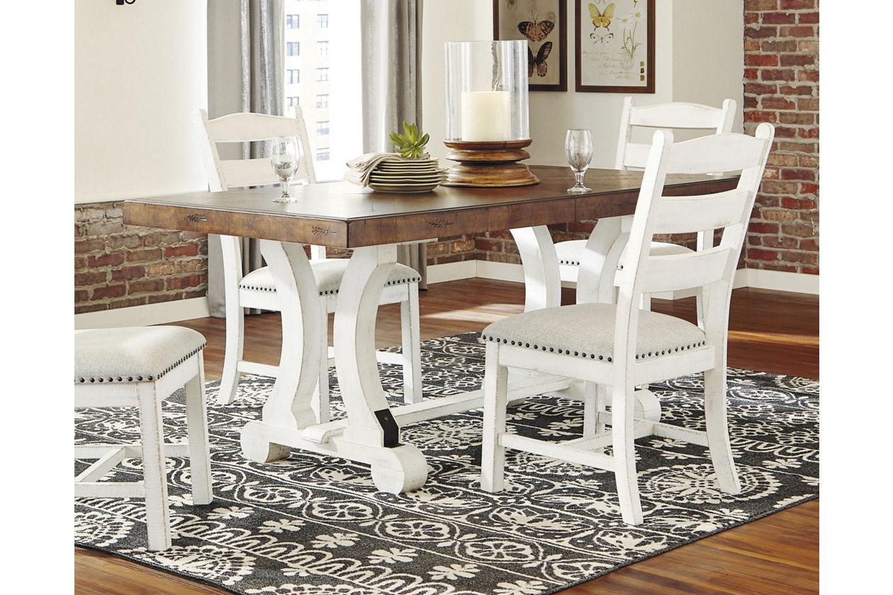 Valebeck White/Brown Dining Table - Image 2