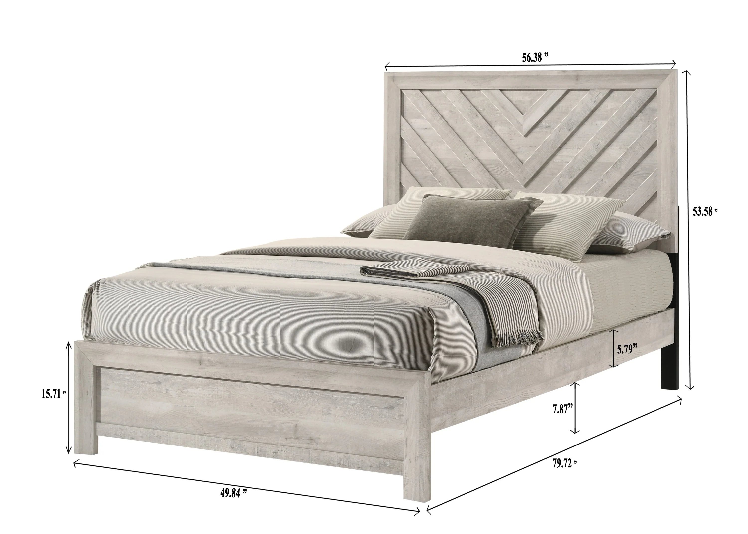 Valor Beige Full Panel Bed - Image 3