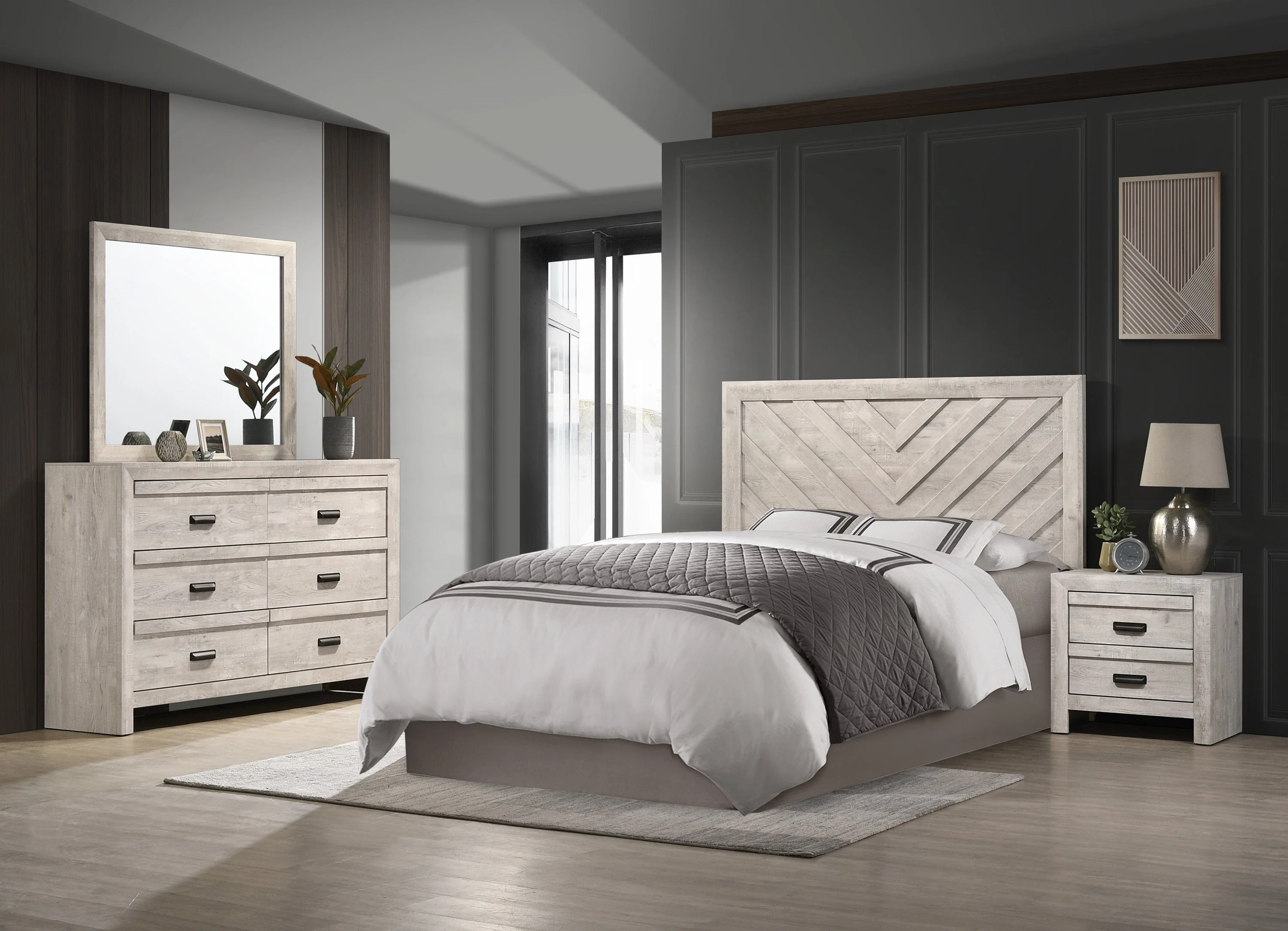 Valor Beige Twin Panel Bed - Image 5