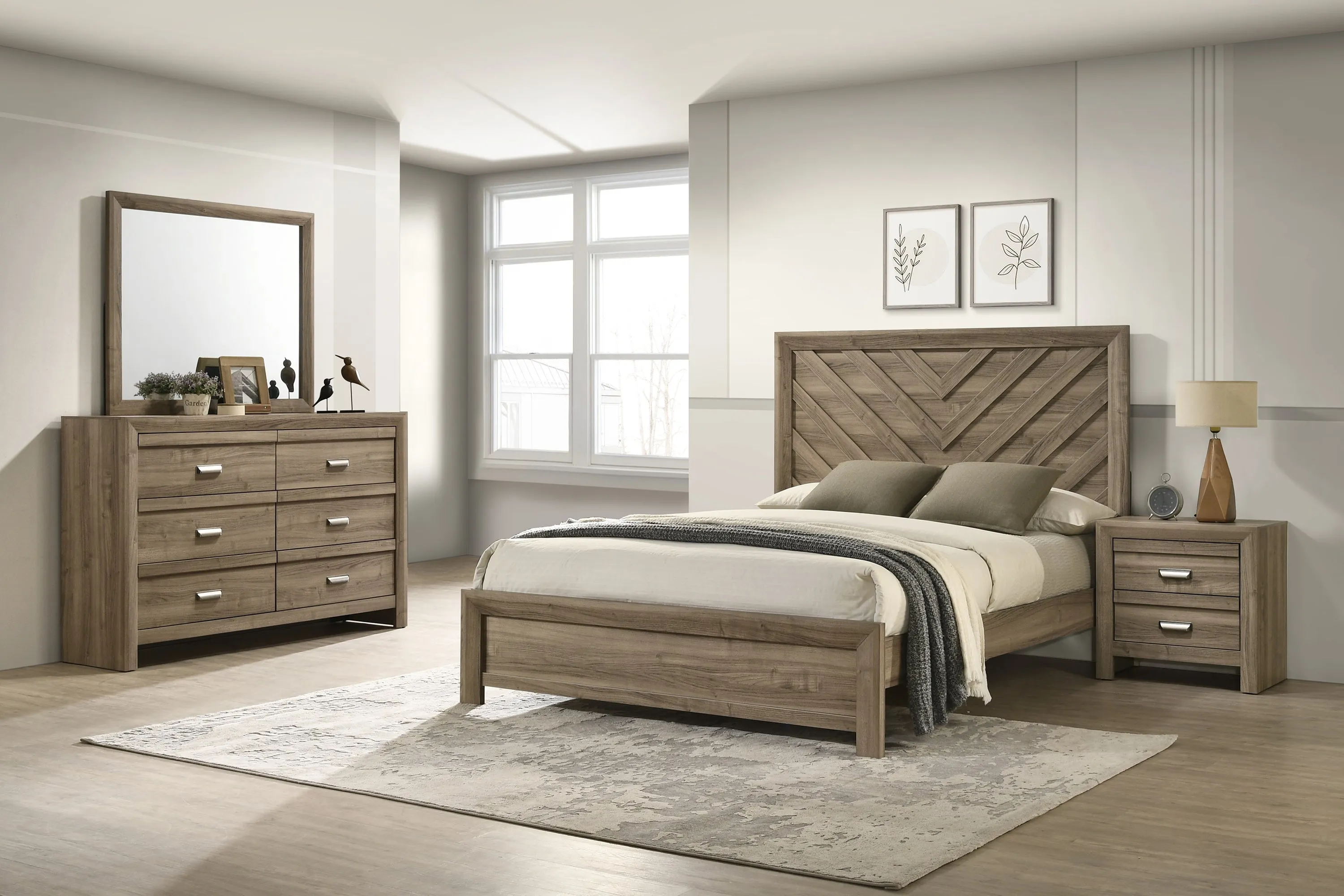 Valor Light Brown Dresser Mirror (Mirror Only) - Image 3