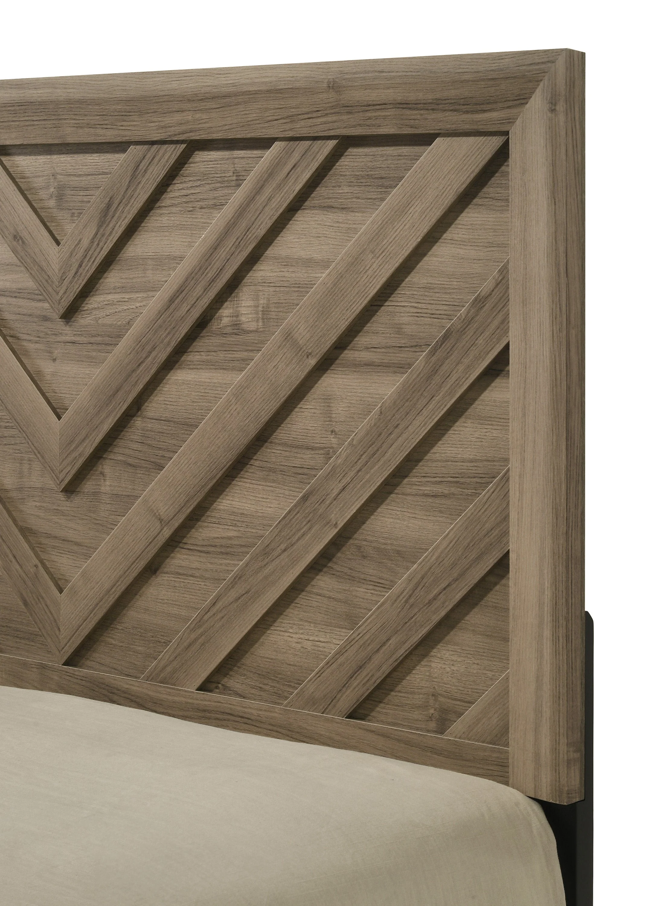 Valor Light Brown King Panel Bed - Image 3