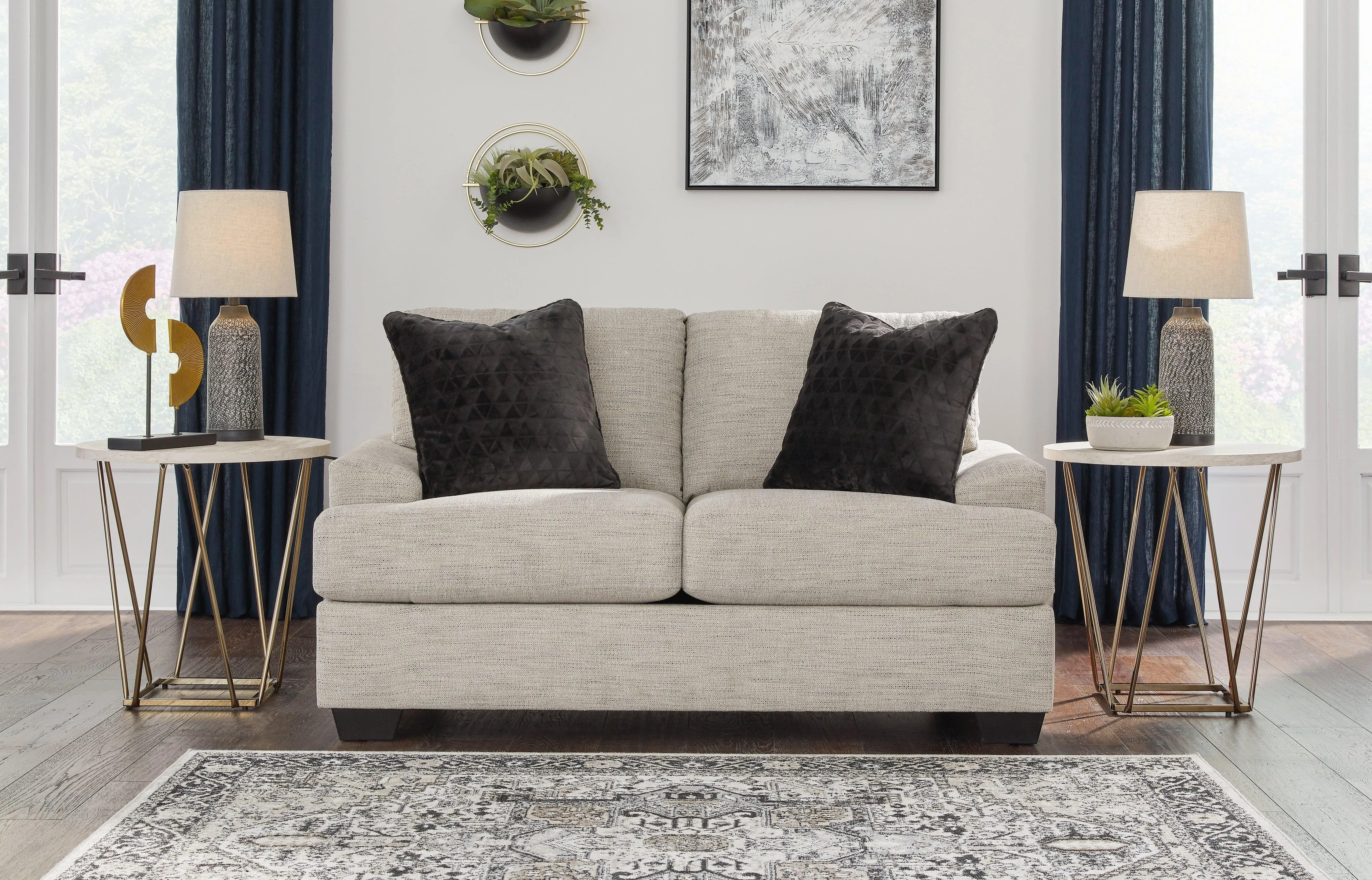 Vayda Pebble Loveseat - Image 6