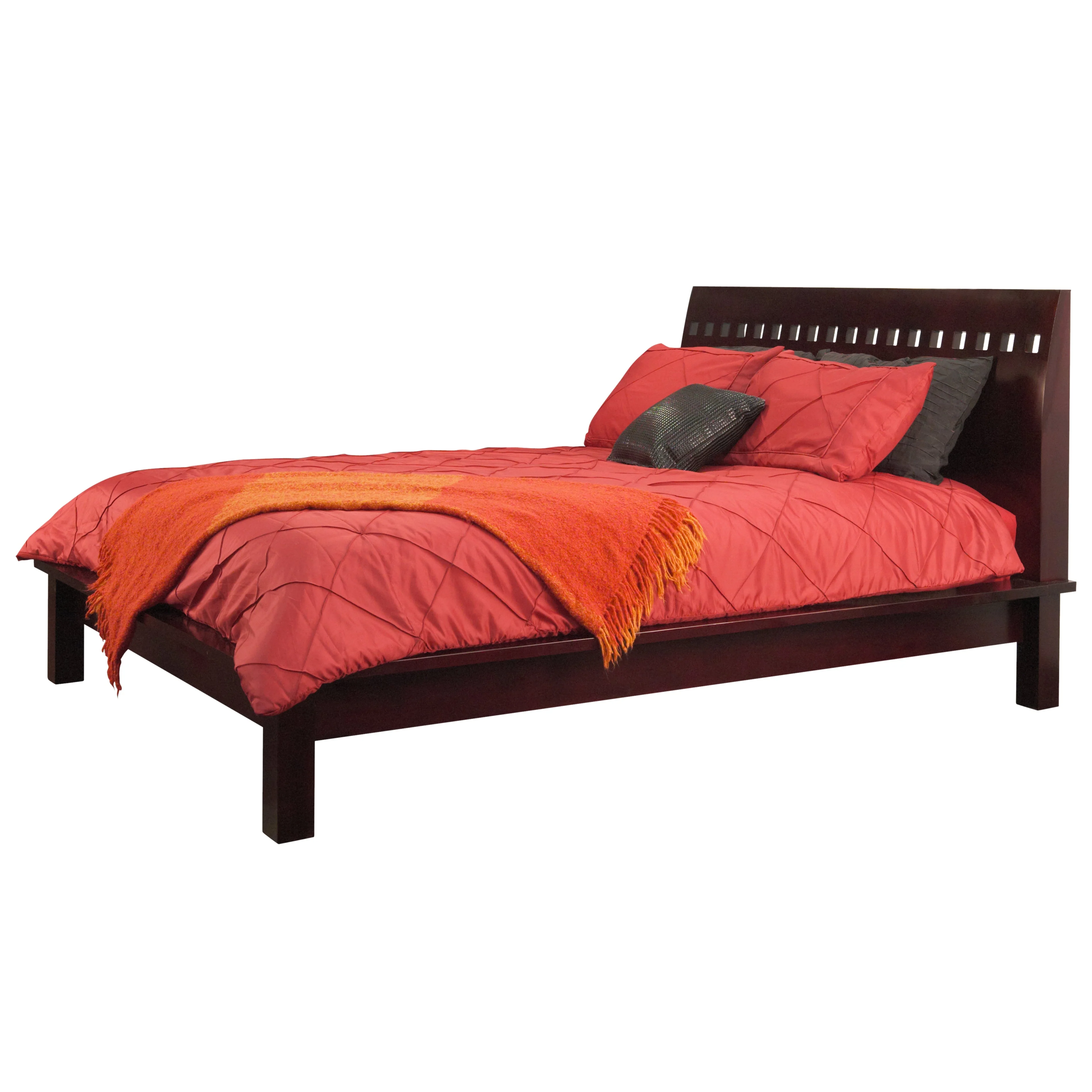 Veneto Wood Queen Platform Bed in Espresso - Image 3