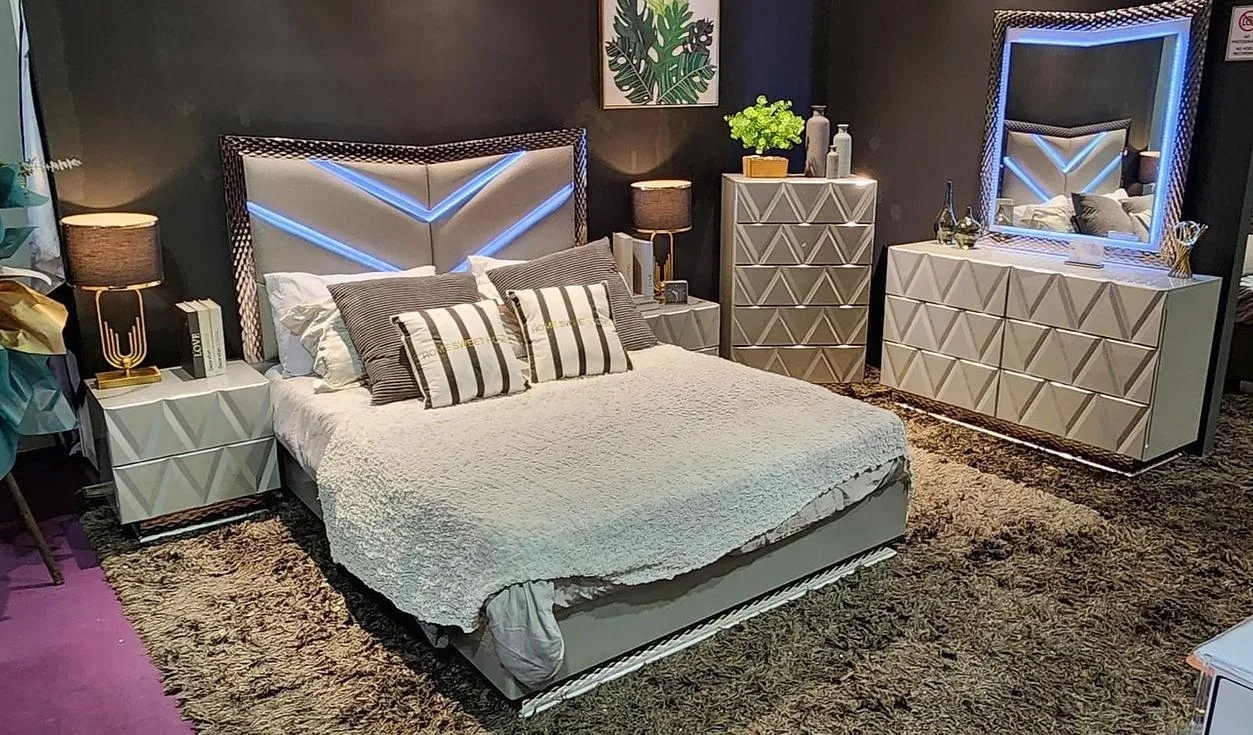 Vera Grey Platform Bedroom Set - Image 7