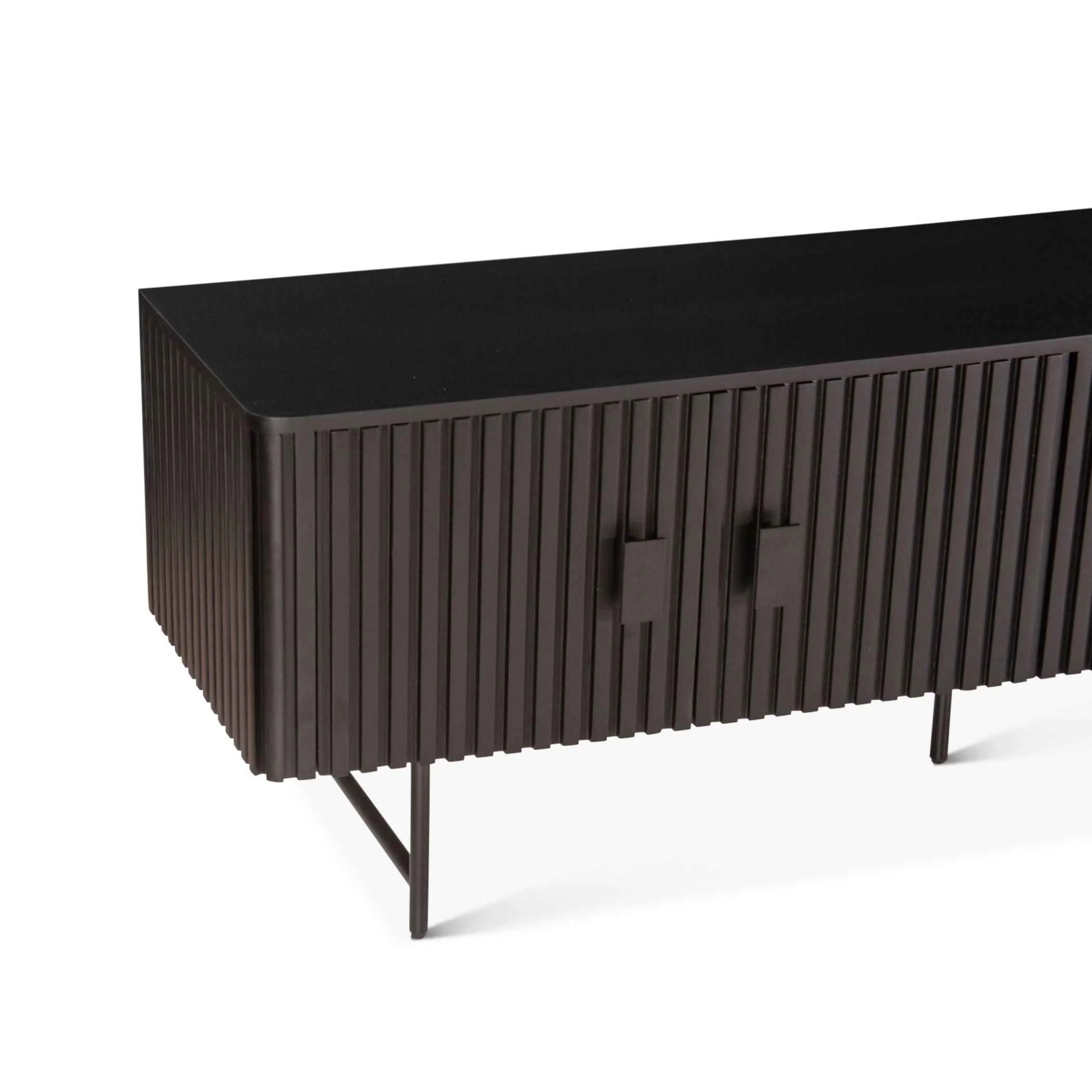 Verbania 98" Plasma Cabinet in Matte Black - Image 5