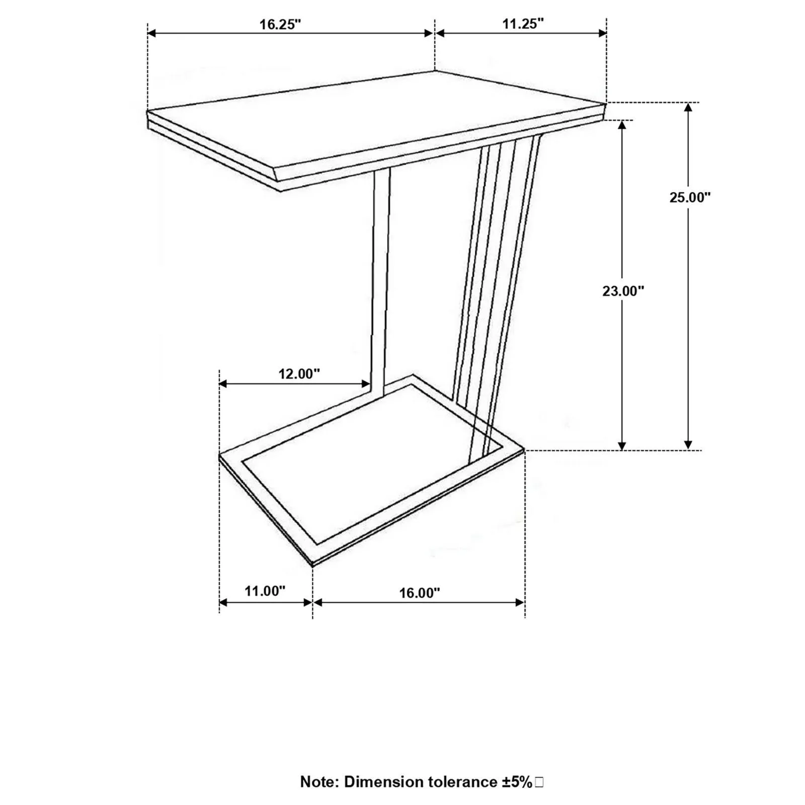 Vicente Gray Accent Table with Marble Top - Image 14