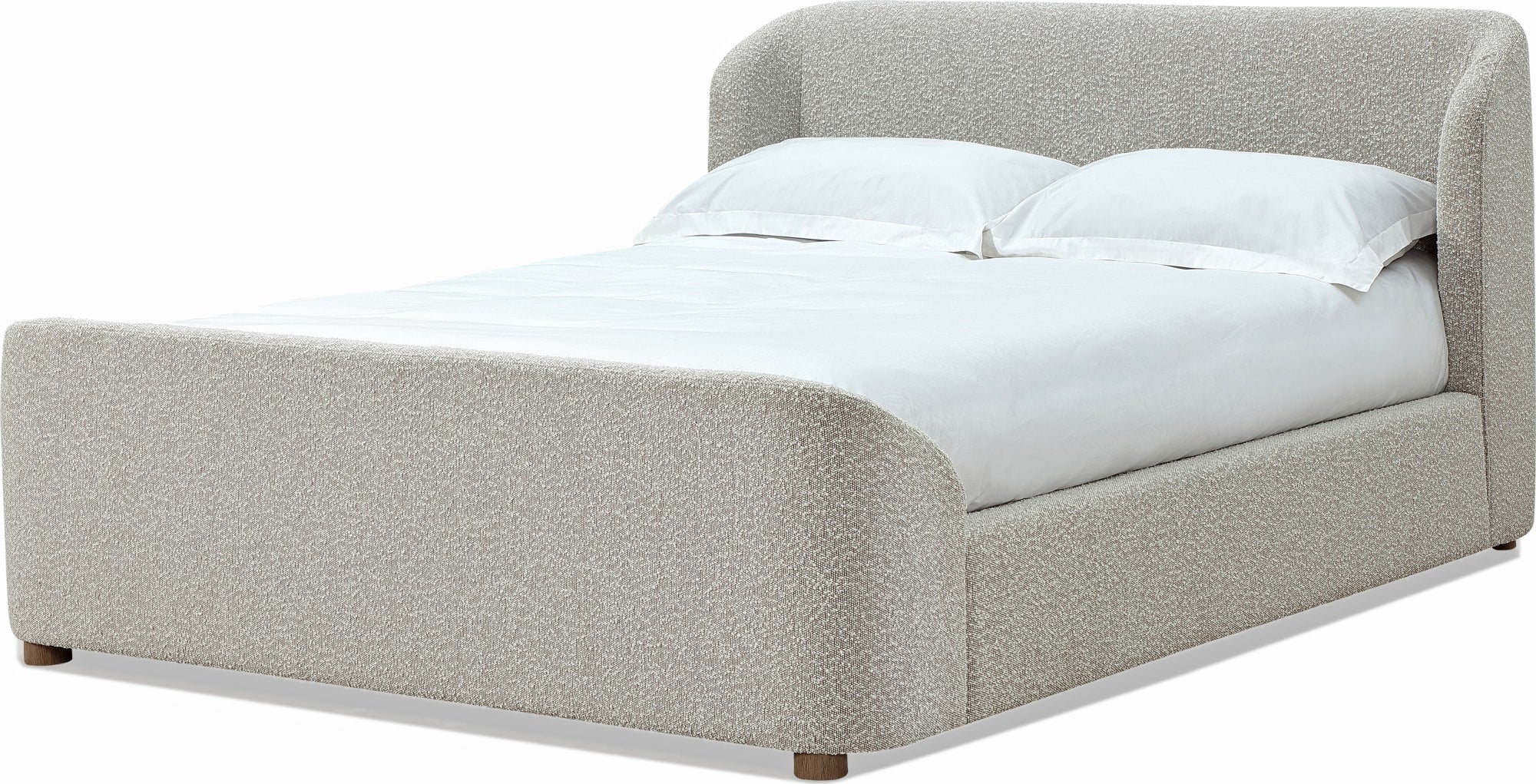 Virgil Kiki Cotton Ball Queen Upholstered Platform Bed - Image 6